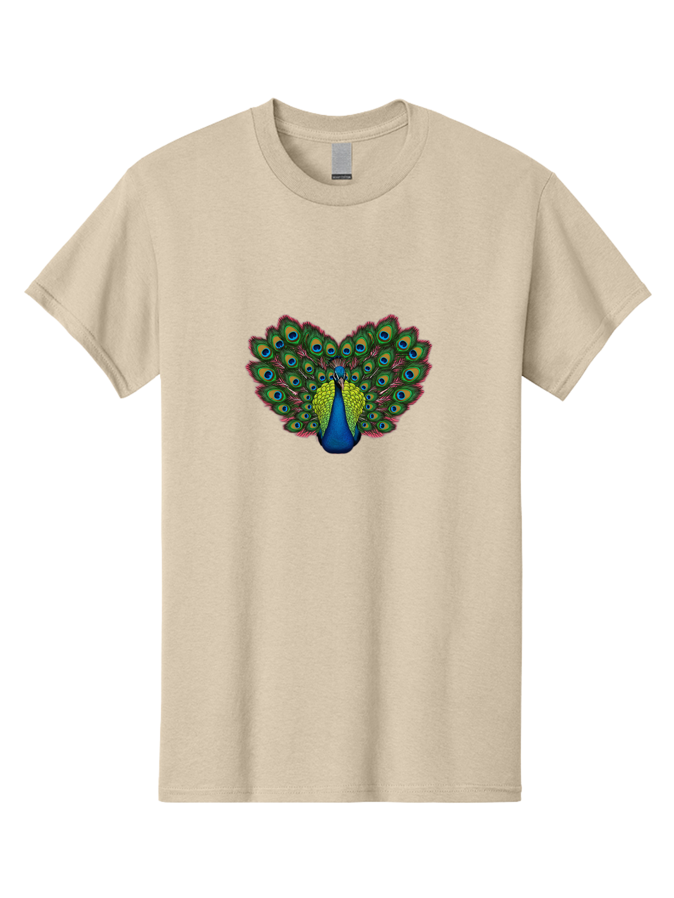 Peacock-21 Men'S Graphic Tee, 100% Cotton, Comfortable Casual Summer Wear, Machine Washable, Peacock Feather, Bird Plumage, Colorful Display, Vibrant Colors, Beautiful Bird, Eye-Catching Pattern, Stunning Feathers, Majestic Creature Bab083 15