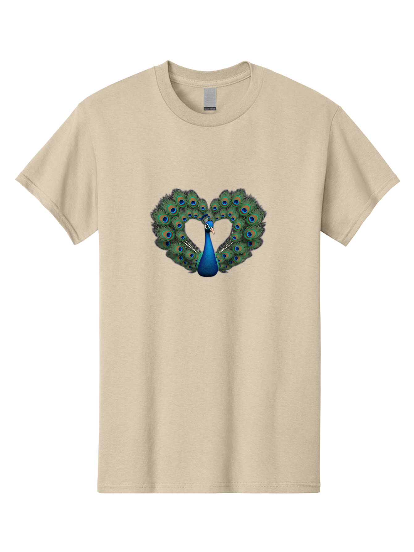 Peacock-24 Men'S Graphic Tee, 100% Cotton, Comfortable Casual Summer Wear, Machine Washable, Peacock, Majestic Bird, Feathers Spread, Iridescent Colors, Blue Eyespots, Vibrant Plumage, Ornate, Exotic, Beautiful, Fancy, Eye-Catching, Bab086 25