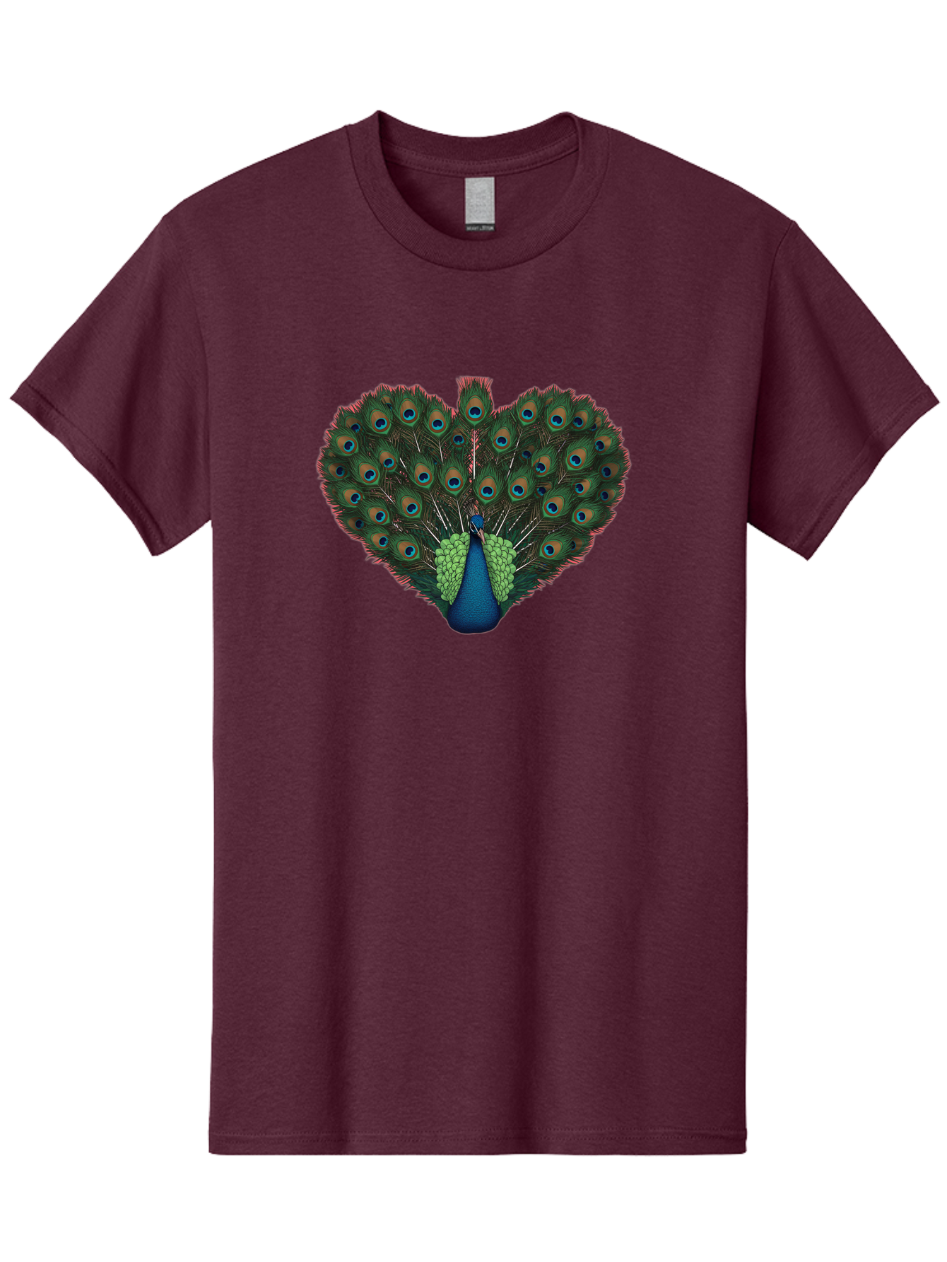 Peacock-26 Men'S Graphic Tee, 100% Cotton, Comfortable Casual Summer Wear, Machine Washable, Peacock Feather Display, Vibrant Plumage, Blue And Green Hues, Eye-Catching Pattern, Majestic Bird, Ornate Tail Feathers, Colorful Bird, Exotic Beauty Bab088 29