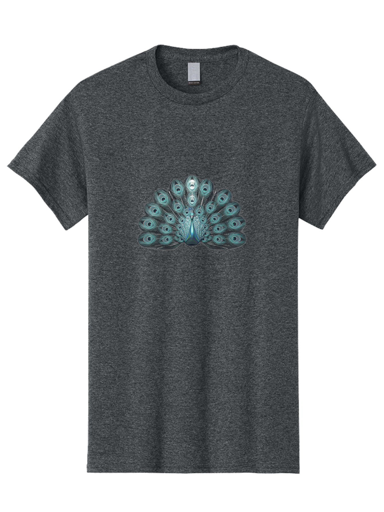 Peacock-6 Men'S Graphic Tee, 100% Cotton, Comfortable Casual Summer Wear, Machine Washable, Peacock, Blue Feathers, Eye Spots, Vibrant Colors, Majestic Bird, Feathered Creature, Ornate Plumage, Wildlife, Exotic Animal, Birdwatching, Bab100 17