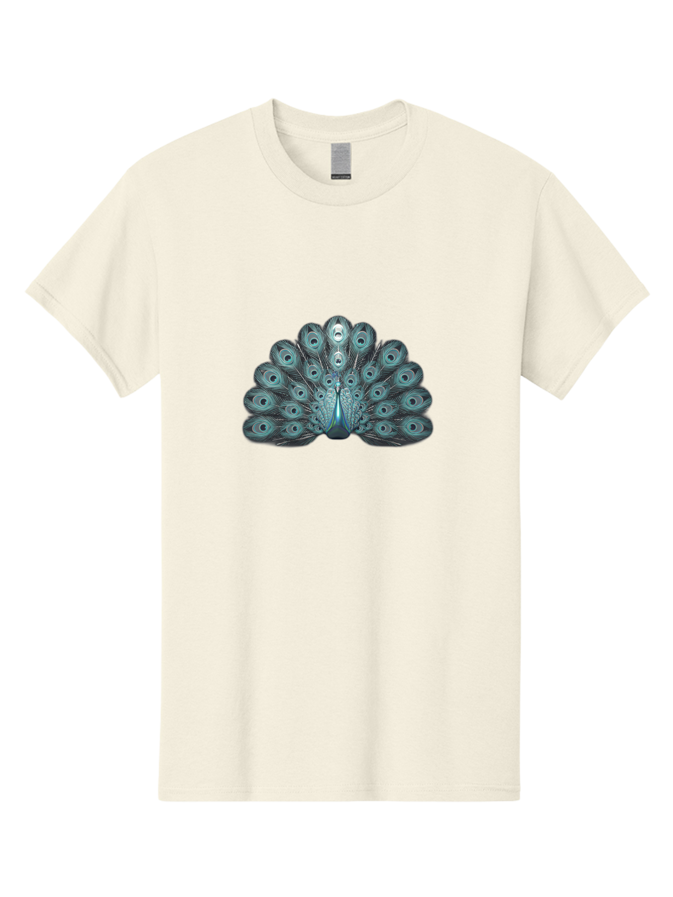 Peacock-6 Men'S Graphic Tee, 100% Cotton, Comfortable Casual Summer Wear, Machine Washable, Peacock, Blue Feathers, Eye Spots, Vibrant Colors, Majestic Bird, Feathered Creature, Ornate Plumage, Wildlife, Exotic Animal, Birdwatching, Bab100 9