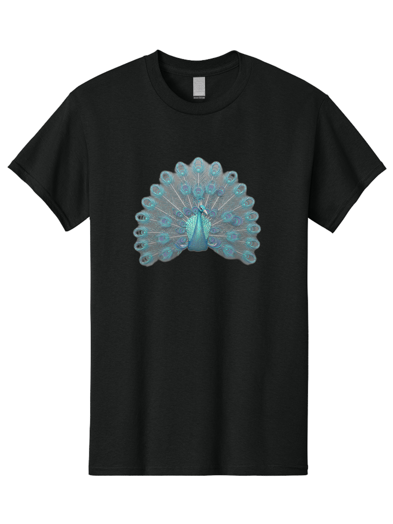 Peacock-8 Men'S Graphic Tee, 100% Cotton, Comfortable Casual Summer Wear, Machine Washable, Blue Peacock, Bird'S Plumage, Feathered Friend, Exotic Bird, Vibrant Colors, Eye-Catching Pattern, Wildlife Photography, Blue Feathers Bab102 27