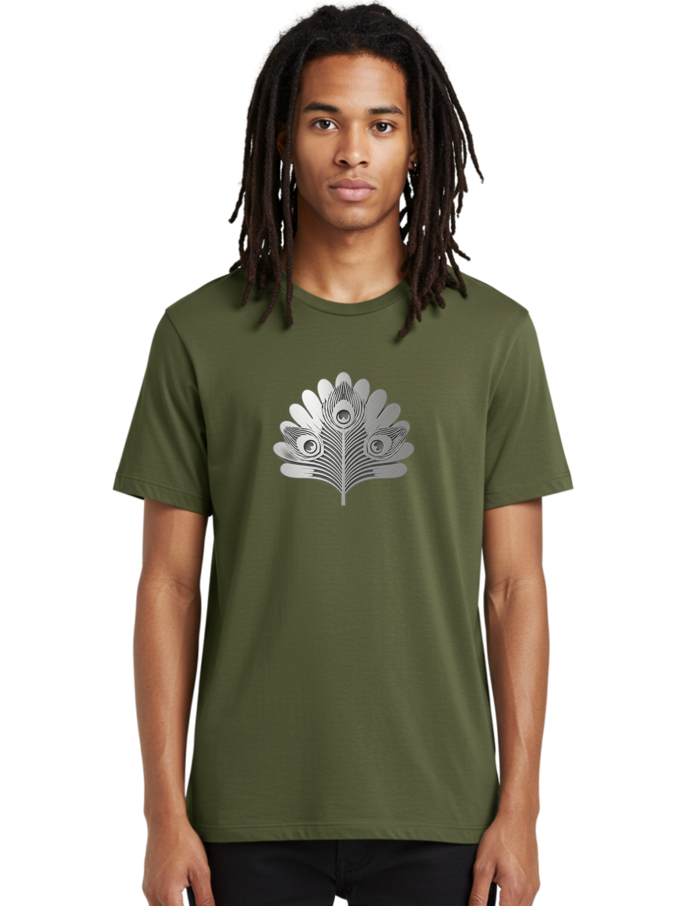 Peacock-Feather-9 Men'S Graphic Tee, 100% Cotton, Comfortable Casual Summer Wear, Machine Washable, Symbolic Design, Ornate Patterns, Feathered Motifs, Elegant Graphics, Detailed Artwork, Stylish Emblem, Luxury Icon, Decorative Elements Bab117 18