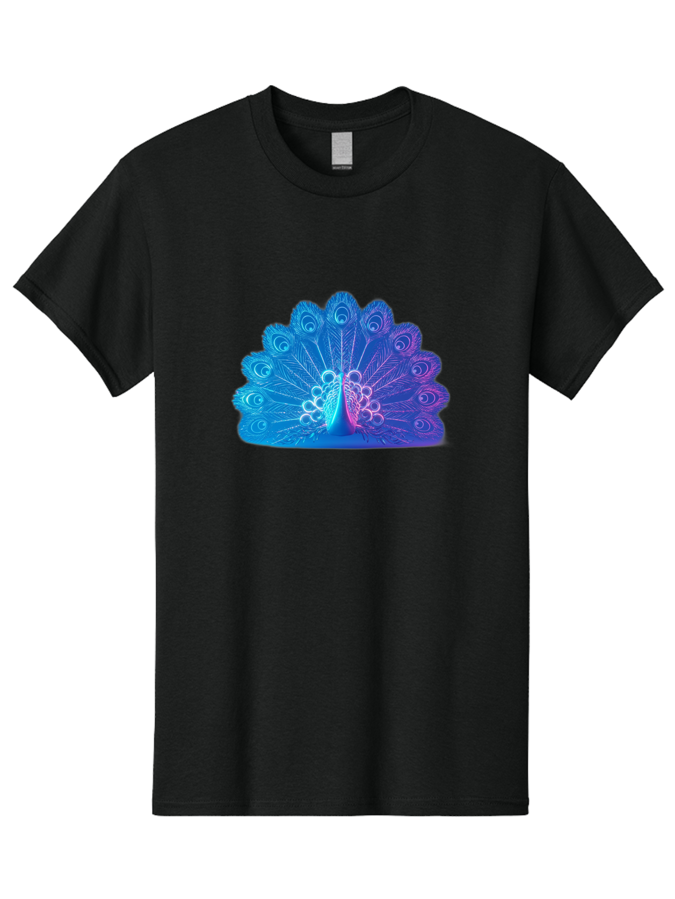 Peacock-Feathers-1 Men'S Graphic Tee, 100% Cotton, Comfortable Casual Summer Wear, Machine Washable, Peacock Feather, Vibrant Colors, Blue And Purple Hues, Intricate Details, Swirling Patterns, Majestic Display, Exotic Bird, Colorful Plumage, Bab120 27