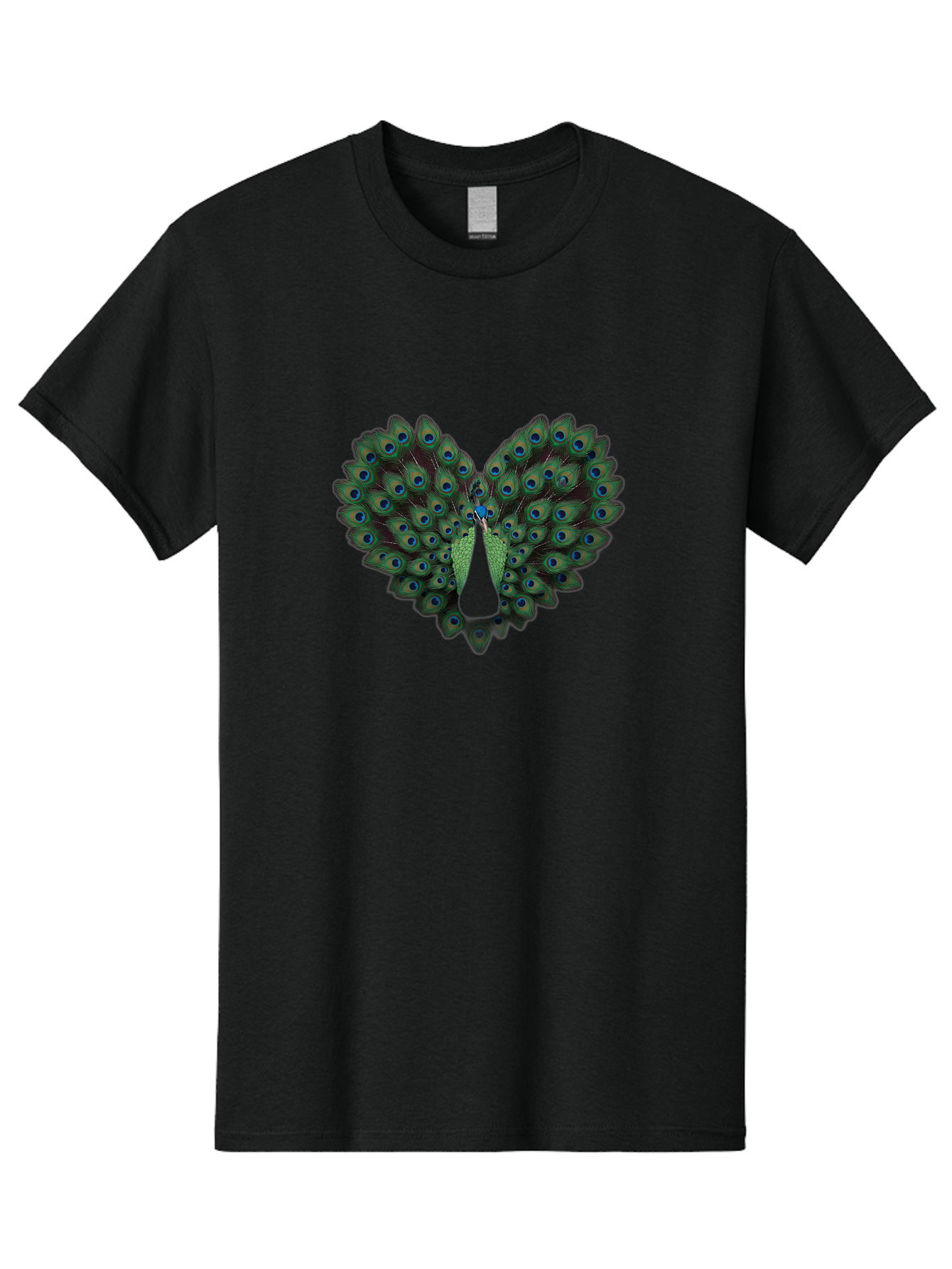 Peacock-Tail-Feathers-2 Men'S Graphic Tee, 100% Cotton, Comfortable Casual Summer Wear, Machine Washable, Peacock Tail Feathers, Vibrant Colors, Blue Eyespots, Green Plumage, Bird Display, Exotic Beauty, Wildlife Photography, Bab132 27