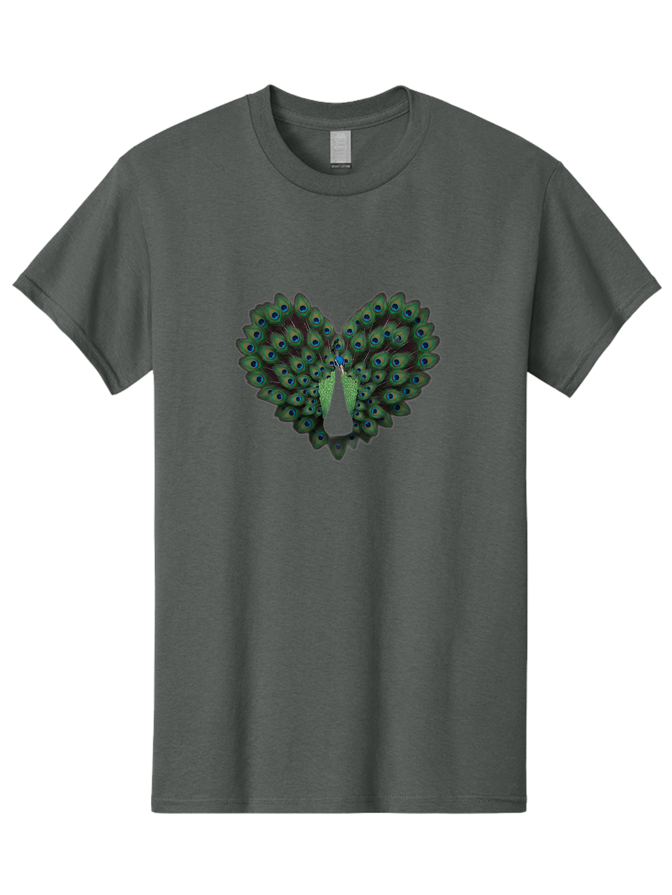 Peacock-Tail-Feathers-2 Men'S Graphic Tee, 100% Cotton, Comfortable Casual Summer Wear, Machine Washable, Peacock Tail Feathers, Vibrant Colors, Blue Eyespots, Green Plumage, Bird Display, Exotic Beauty, Wildlife Photography, Bab132 19