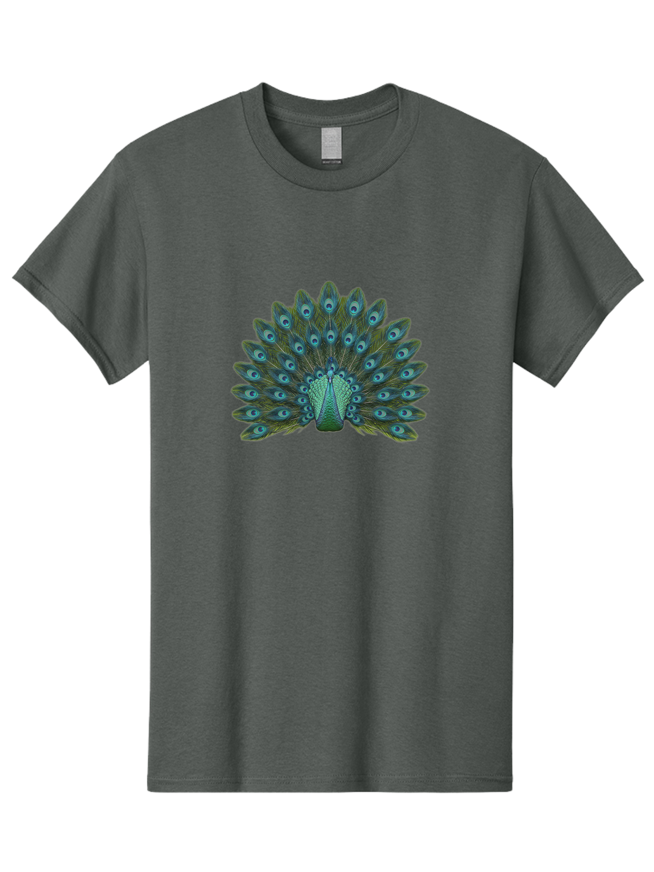 Peacock-Tail-Feathers Men'S Graphic Tee, 100% Cotton, Comfortable Casual Summer Wear, Machine Washable, Peacock Feathers, Blue And Green Plumage, Eye-Catching Display, Vibrant Colors, Intricate Patterns, Majestic Bird, Natural Beauty, Bab133 19
