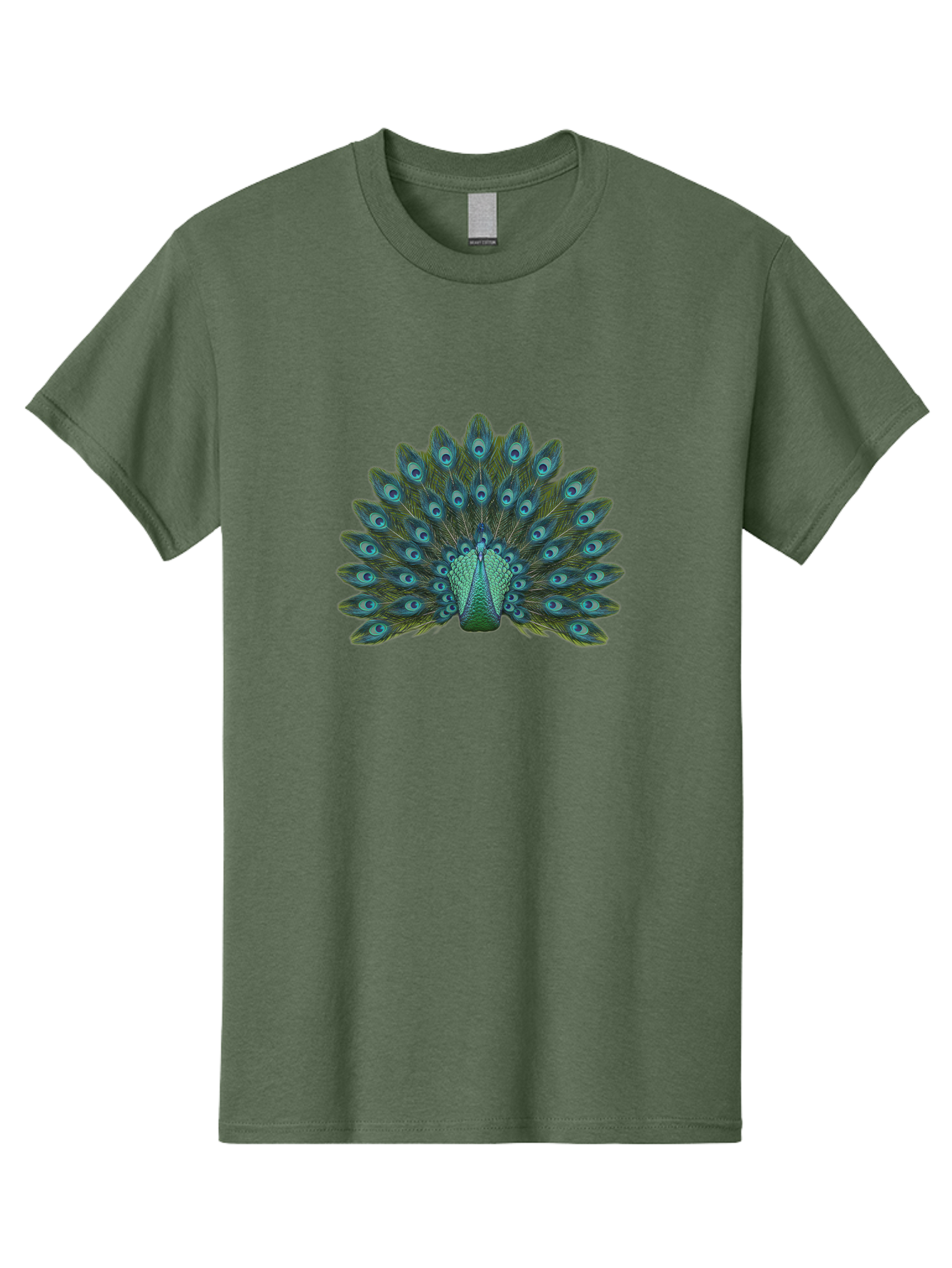 Peacock-Tail-Feathers Men'S Graphic Tee, 100% Cotton, Comfortable Casual Summer Wear, Machine Washable, Peacock Feathers, Blue And Green Plumage, Eye-Catching Display, Vibrant Colors, Intricate Patterns, Majestic Bird, Natural Beauty, Bab133 17