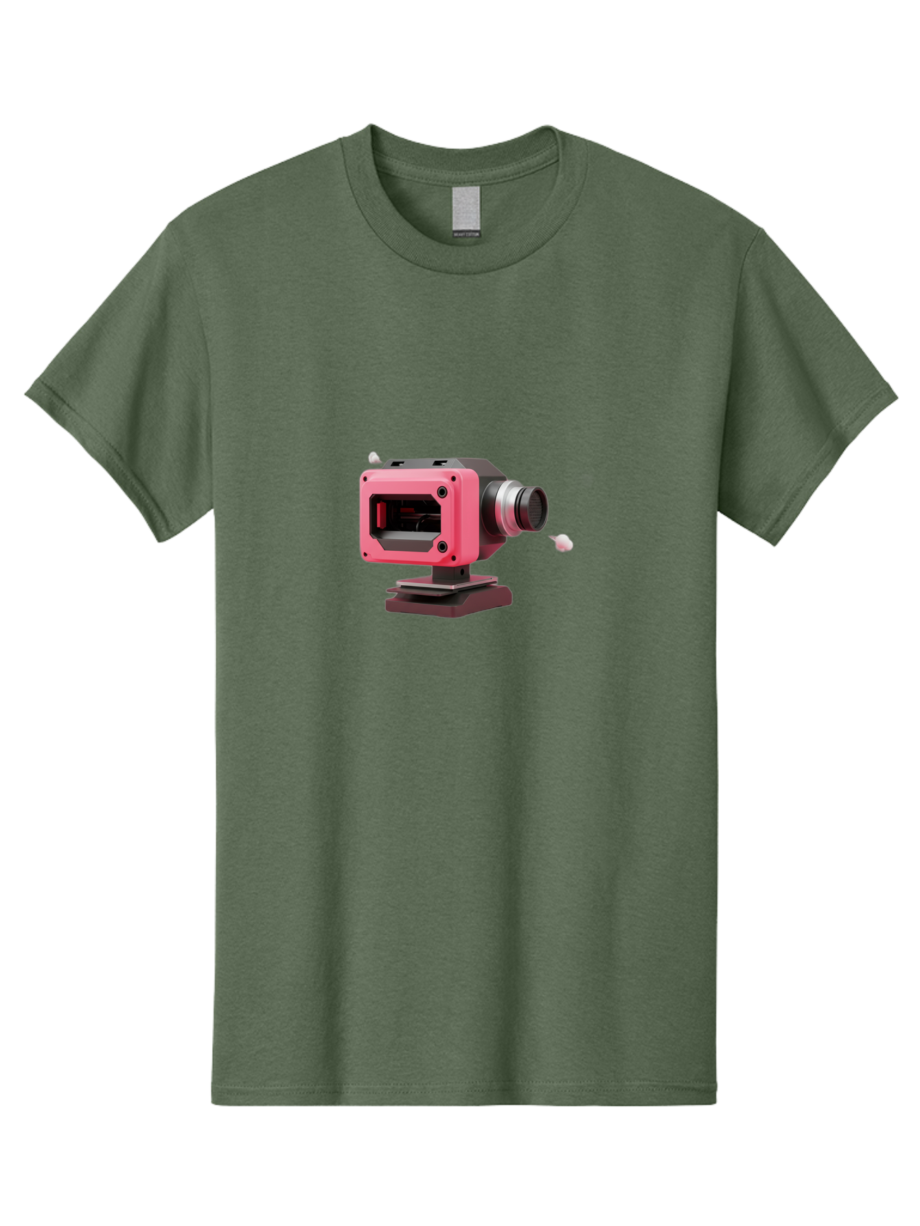 Pink-3D-Camera Men'S Graphic Tee, 100% Cotton, Comfortable Casual Summer Wear, Machine Washable, Pink Camera, Photography Equipment, Camera Lens, Modern Technology, Futuristic Design, Digital Photography, Studio Equipment, 3D Camera Bab141 17
