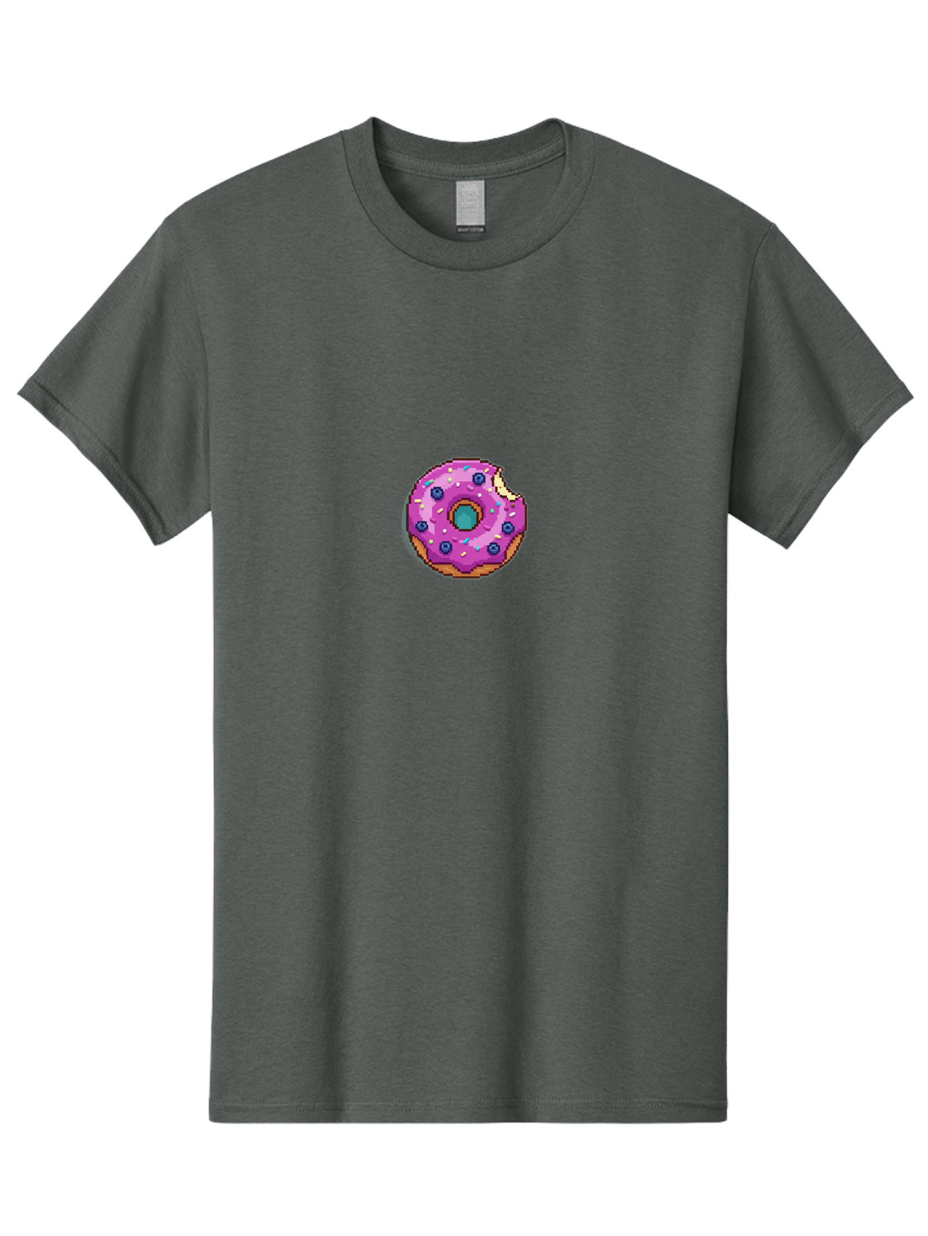 Pink-Donut-5 Men'S Graphic Tee, 100% Cotton, Comfortable Casual Summer Wear, Machine Washable, Frosted Donut, Sweet Treat, Purple Frosting, Colorful Sprinkles, Donut With A Bite, Tasty Dessert, Baked Goods, Donut Lover, Indulgent Snack Bab152 19