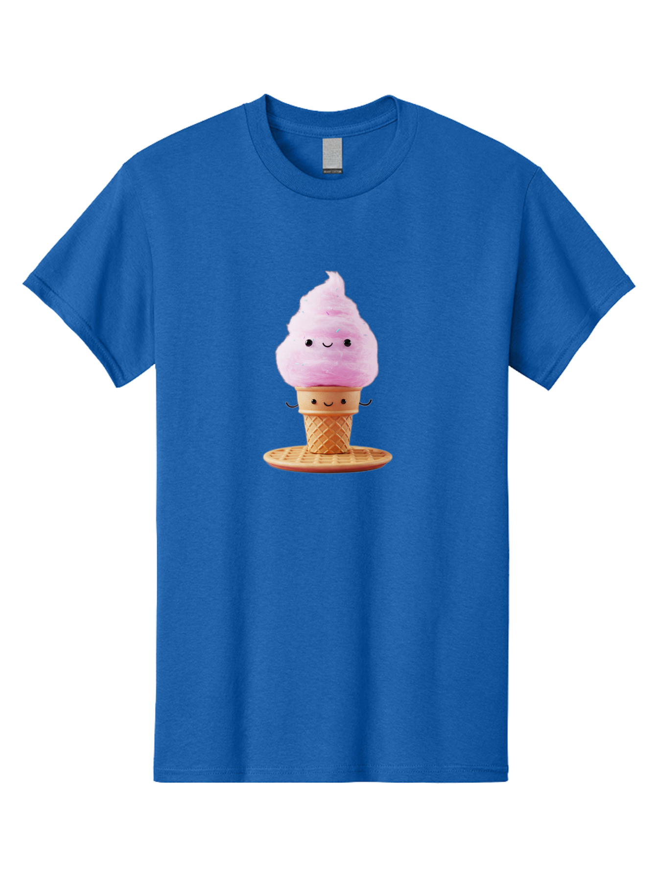 Pink-Ice-Cream-2 Men'S Graphic Tee, 100% Cotton, Comfortable Casual Summer Wear, Machine Washable, Pink Ice Cream, Soft Serve Ice Cream, Happy Face, Kawaii Design, Cute Dessert, Ice Cream Cone, Sweet Treat, Cartoon Character Bab169 29
