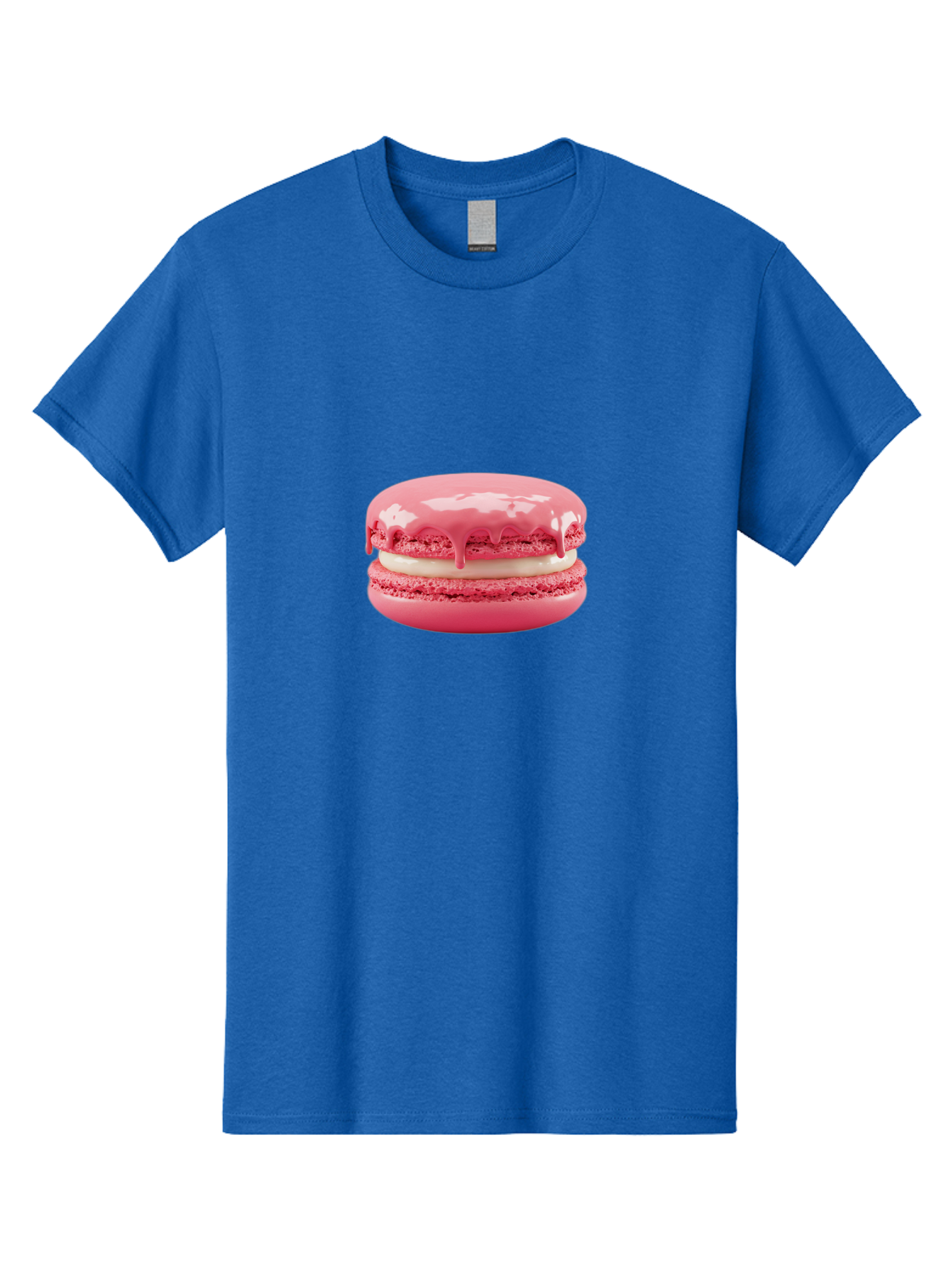 Pink-Macaroon Men'S Graphic Tee, 100% Cotton, Comfortable Casual Summer Wear, Machine Washable, Pink Macaron, French Dessert, Creamy Filling, Sweet Treat, Pink Icing, Delicate Pastry, Dessert Lover, Bakery Item, Sweet Tooth Bab189 29