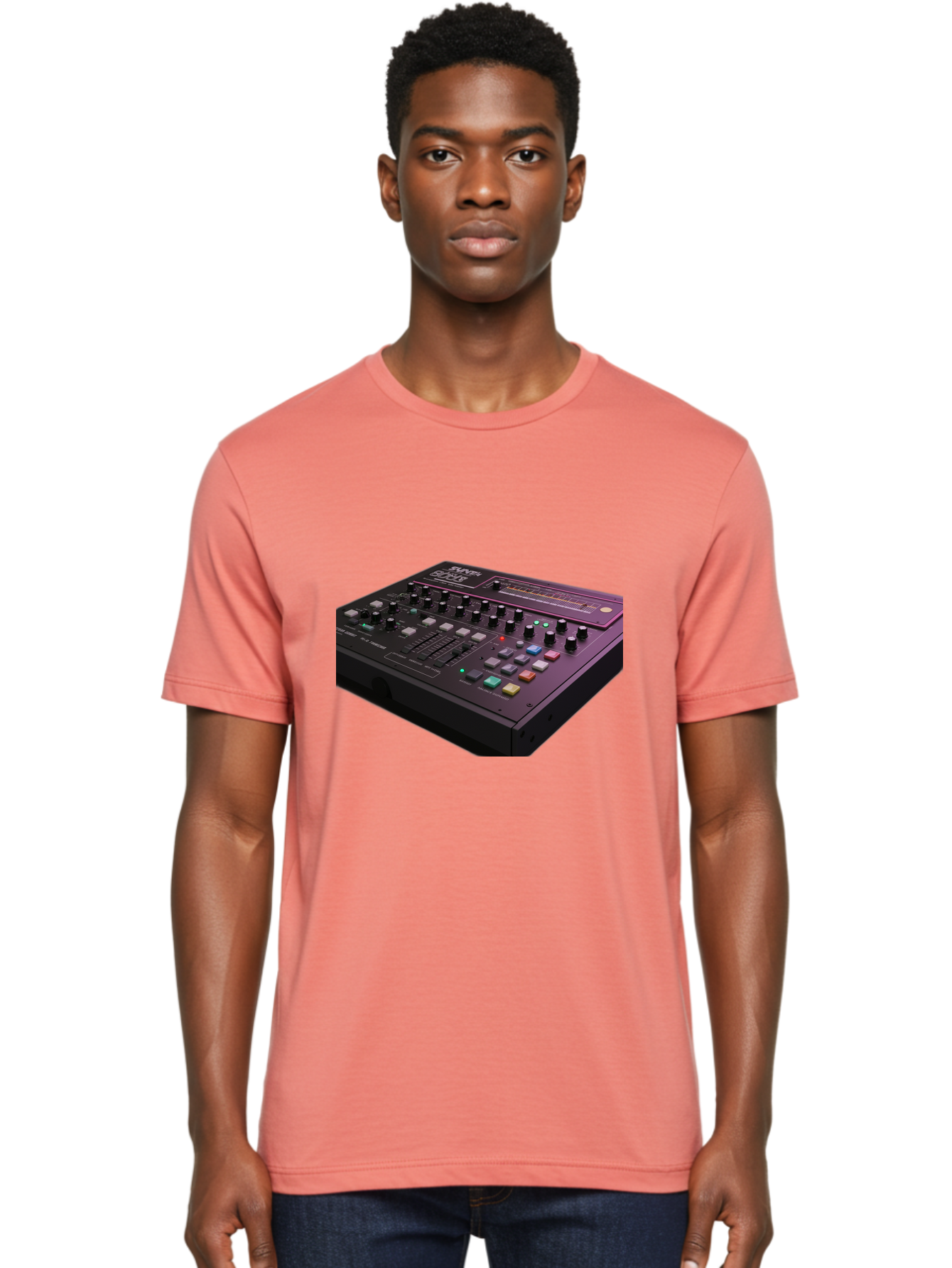 Pioneer-Dj-Ddj-400 Men'S Graphic Tee, 100% Cotton, Comfortable Casual Summer Wear, Machine Washable, Synthesizer, Audio Equipment, Music Production, Sound Design, Electronic Music, Knob Controls, Button Controls, Music Software, Bab195 2