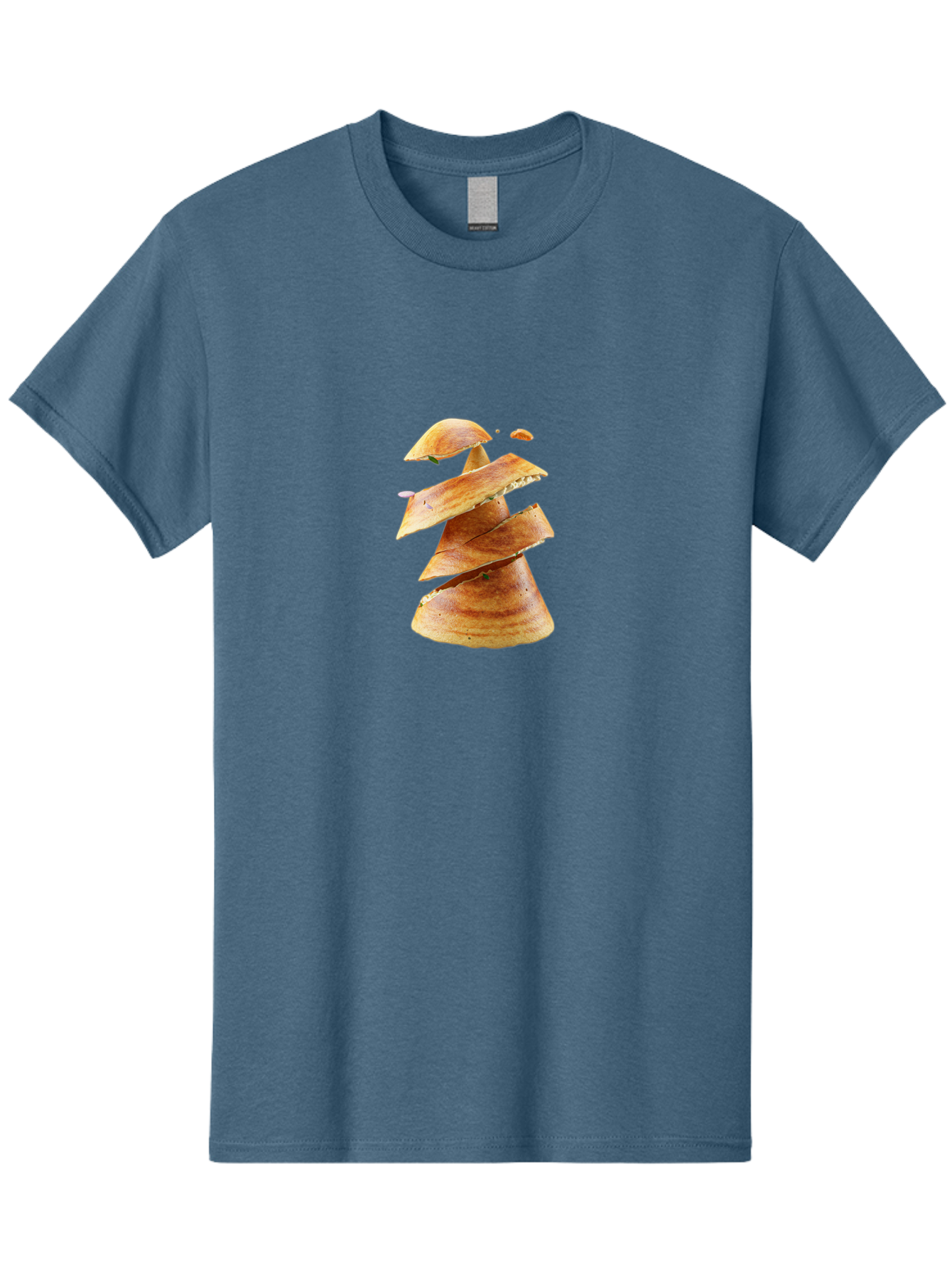 Potato-Chips-Tree Men'S Graphic Tee, 100% Cotton, Comfortable Casual Summer Wear, Machine Washable, Potato Chips Forming A Christmas Tree, Crispy Snack, Savory Delight, Crunchy Texture, Stack Of Chips, Festive Snack, Food Art, Bab216 1