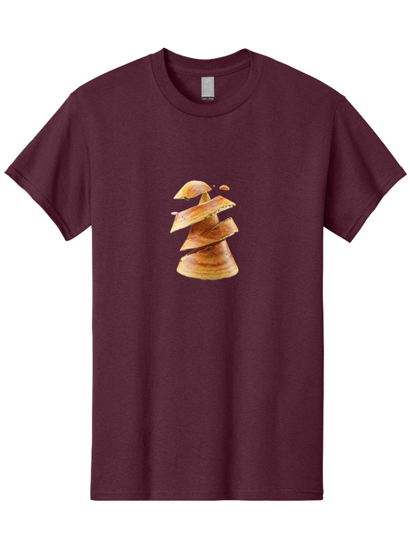 Potato-Chips-Tree Men'S Graphic Tee, 100% Cotton, Comfortable Casual Summer Wear, Machine Washable, Potato Chips Forming A Christmas Tree, Crispy Snack, Savory Delight, Crunchy Texture, Stack Of Chips, Festive Snack, Food Art, Bab216 27