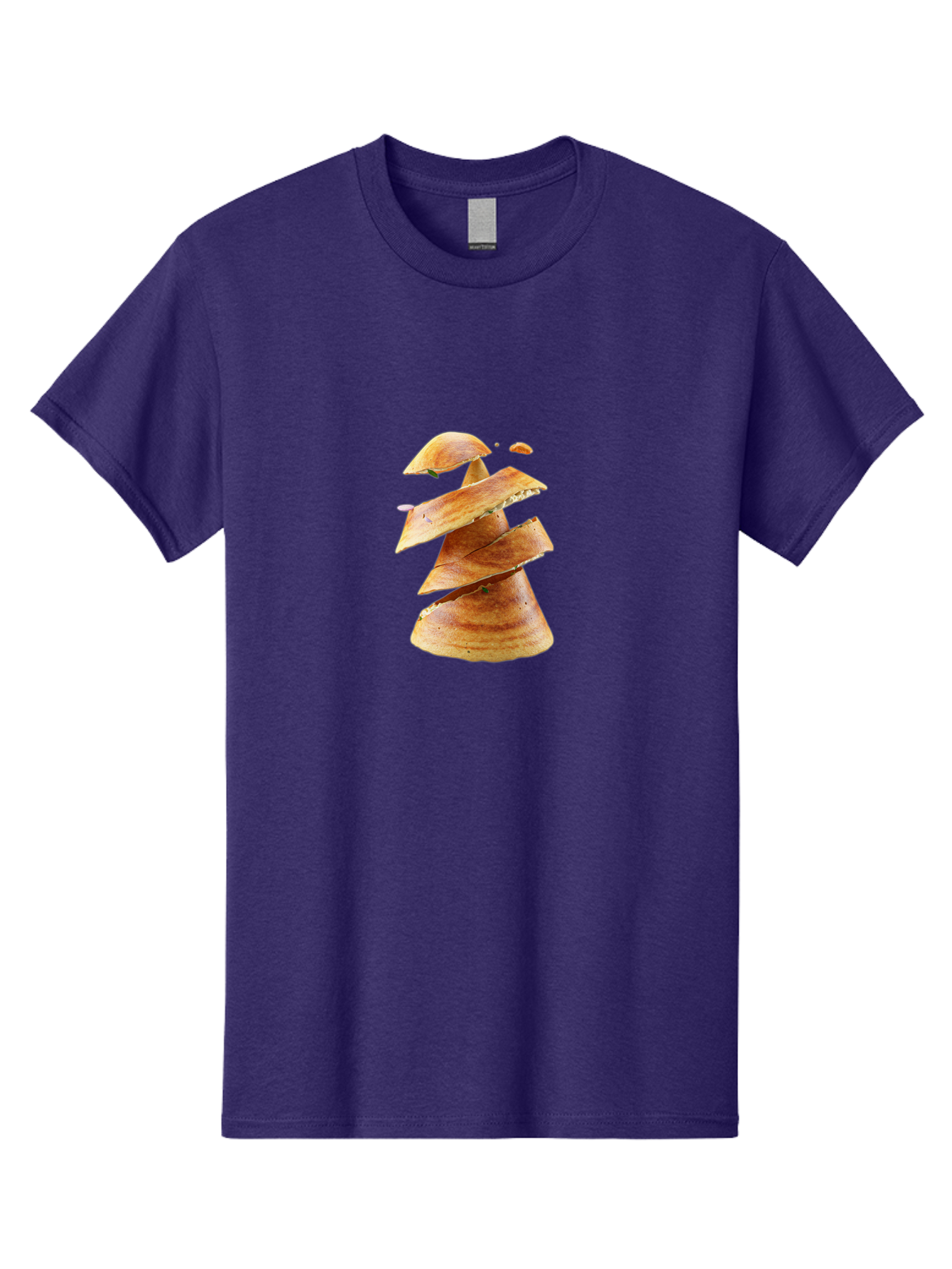 Potato-Chips-Tree Men'S Graphic Tee, 100% Cotton, Comfortable Casual Summer Wear, Machine Washable, Potato Chips Forming A Christmas Tree, Crispy Snack, Savory Delight, Crunchy Texture, Stack Of Chips, Festive Snack, Food Art, Bab216 9