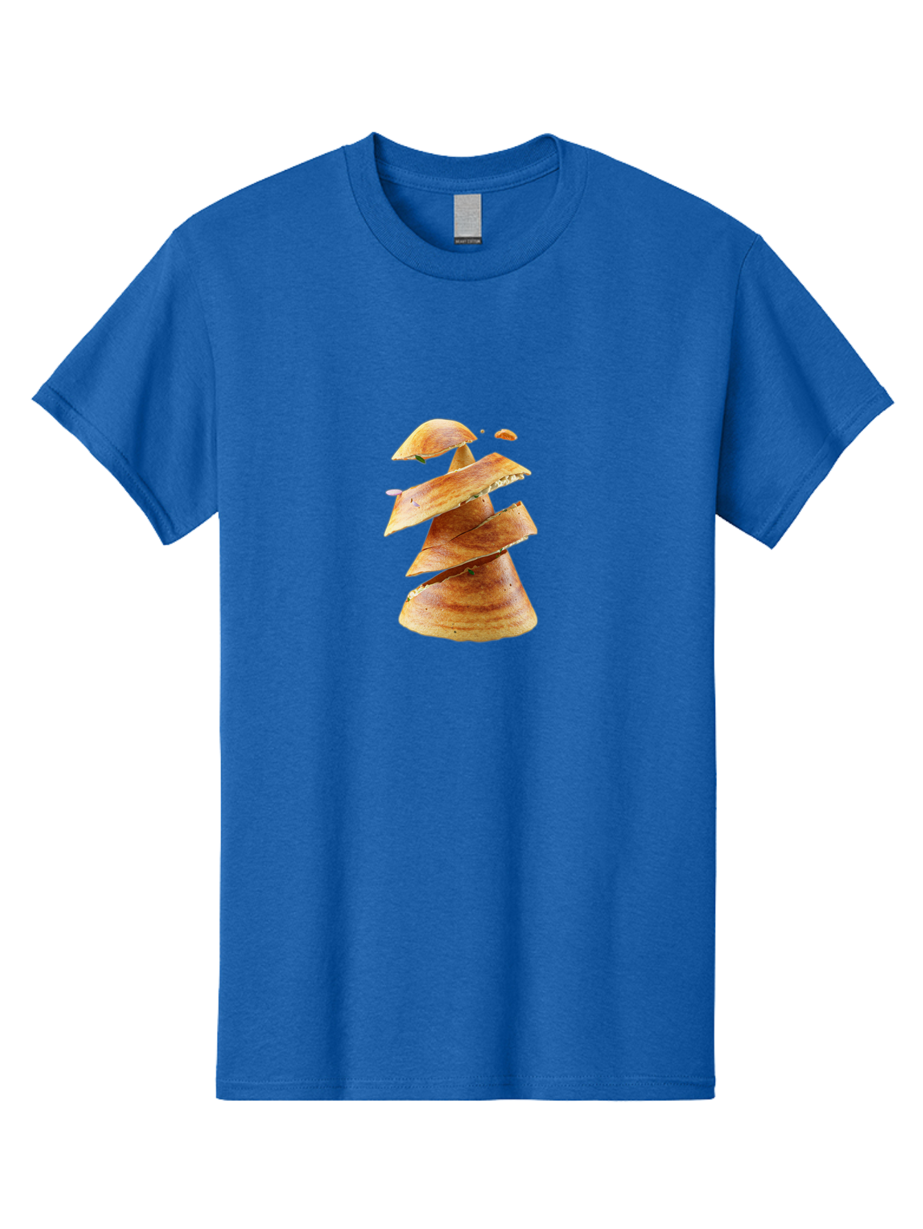 Potato-Chips-Tree Men'S Graphic Tee, 100% Cotton, Comfortable Casual Summer Wear, Machine Washable, Potato Chips Forming A Christmas Tree, Crispy Snack, Savory Delight, Crunchy Texture, Stack Of Chips, Festive Snack, Food Art, Bab216 21