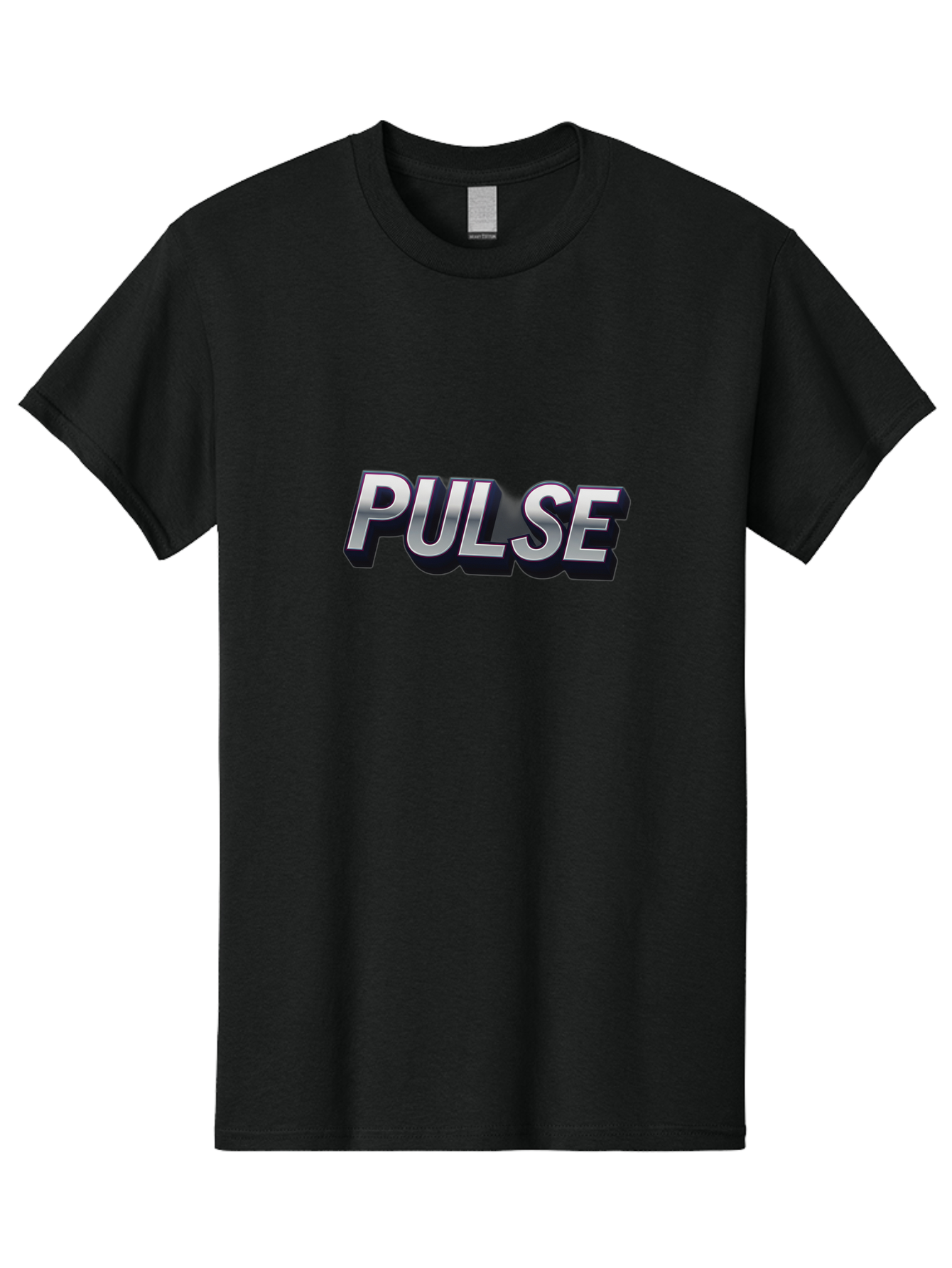 Pulse Men'S Graphic Tee, 100% Cotton, Comfortable Casual Summer Wear, Machine Washable, Pulse, Energy Boost, Vibrant Feel, Modern Typography, Dynamic Design, 3D Text Effect, Bold Font, Energetic Vibe Bab259 29