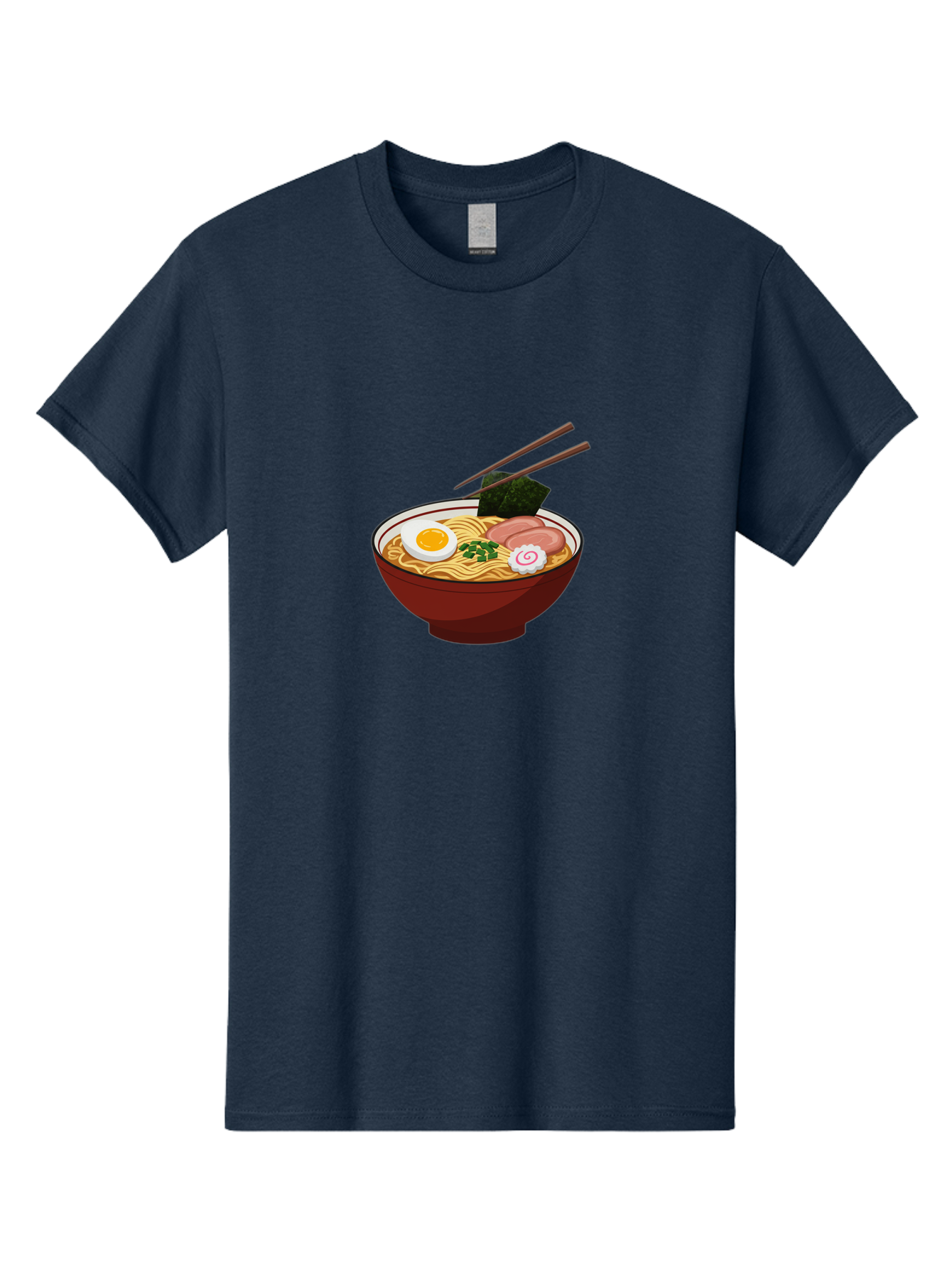Ramen-12 Men'S Graphic Tee, 100% Cotton, Comfortable Casual Summer Wear, Machine Washable, Ramen Noodles, Boiled Egg, Sliced Pork, Seaweed, Green Onions, Narutomaki, Chopsticks, Japanese Cuisine, Noodle Soup, Comfort Food Bab278 29