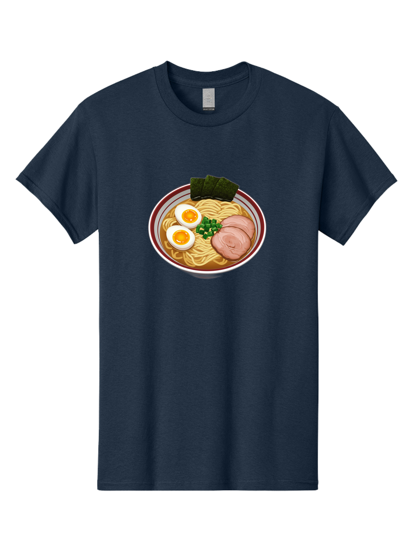 Ramen-13 Men'S Graphic Tee, 100% Cotton, Comfortable Casual Summer Wear, Machine Washable, Bowl Of Ramen, Steaming Hot Noodles, Sliced Pork, Soft-Boiled Egg, Seaweed, Green Onions, Savory Broth, Japanese Cuisine, Comforting Dish, Noodle Soup Bab279 17