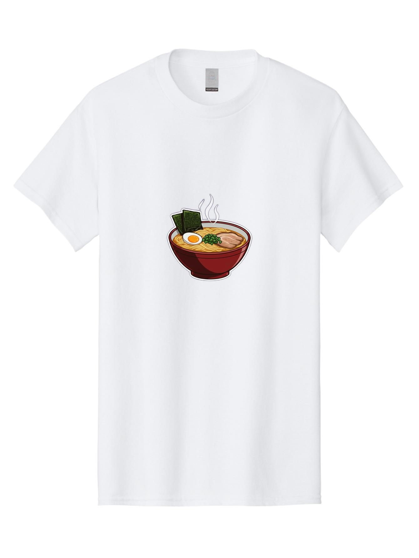 Ramen-15 Men'S Graphic Tee, 100% Cotton, Comfortable Casual Summer Wear, Machine Washable, Steaming Hot Ramen, Japanese Noodle Soup, Boiled Egg, Green Onions, Slices Of Pork, Seaweed, Savory Broth, Asian Cuisine, Comfort Food, Noodle Dishes Bab281 17