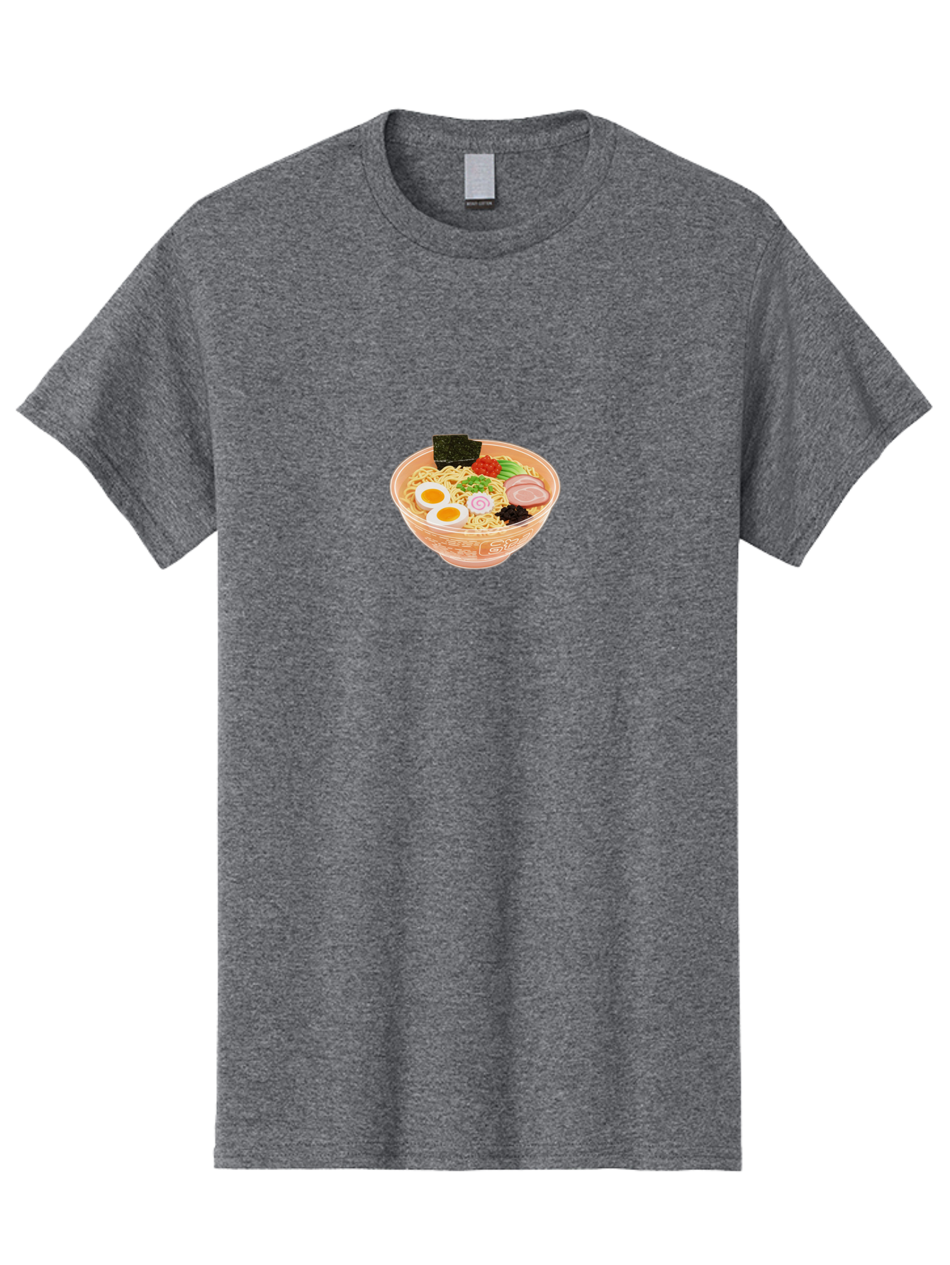 Ramen-2 Men'S Graphic Tee, 100% Cotton, Comfortable Casual Summer Wear, Machine Washable, Steaming Bowl Of Ramen, Noodles, Boiled Egg, Sliced Pork, Green Onions, Seaweed, Red Pepper, Savory Dish, Asian Cuisine, Comfort Food, Delicious Meal, Bab282 3