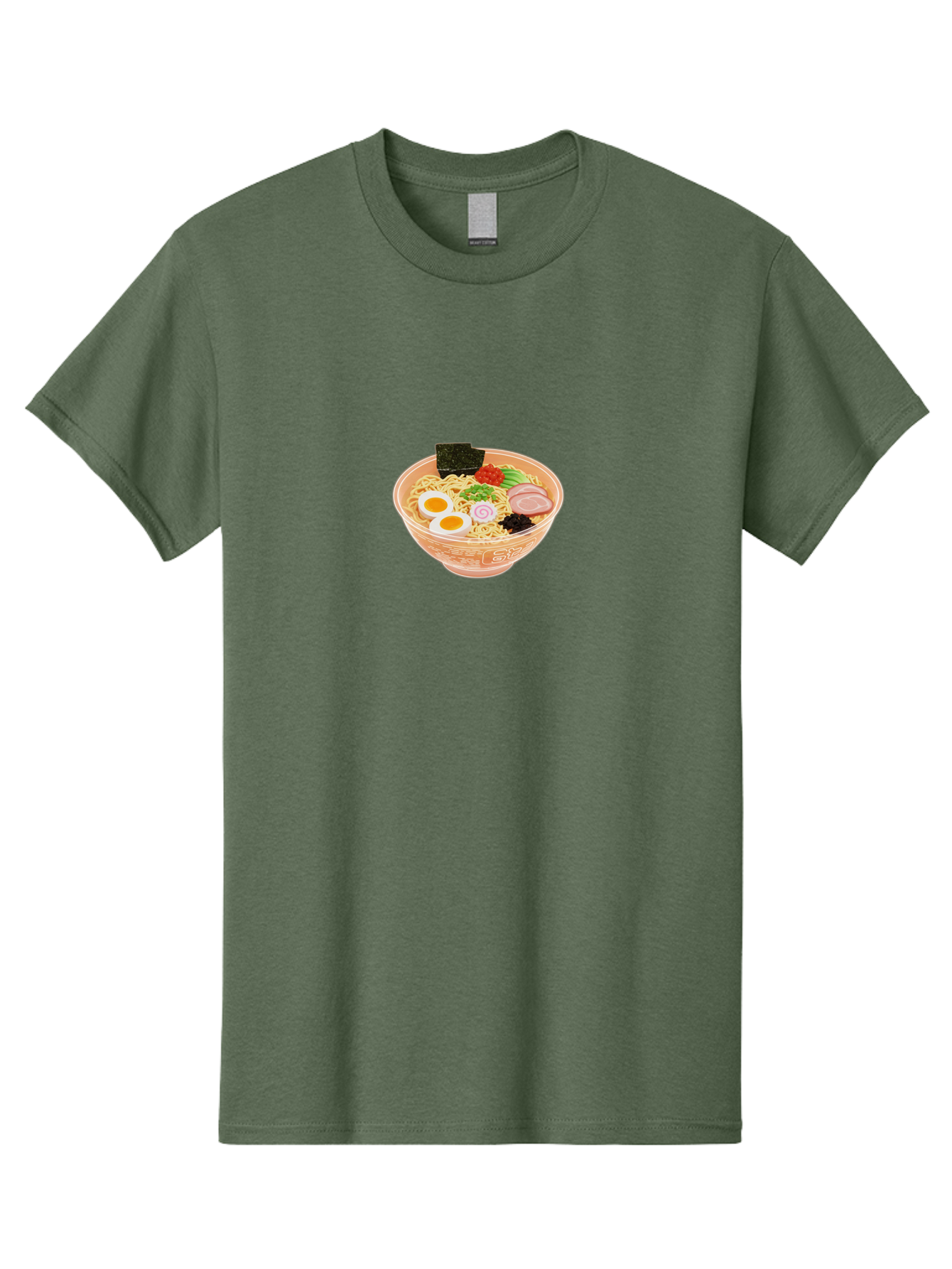 Ramen-2 Men'S Graphic Tee, 100% Cotton, Comfortable Casual Summer Wear, Machine Washable, Steaming Bowl Of Ramen, Noodles, Boiled Egg, Sliced Pork, Green Onions, Seaweed, Red Pepper, Savory Dish, Asian Cuisine, Comfort Food, Delicious Meal, Bab282 5
