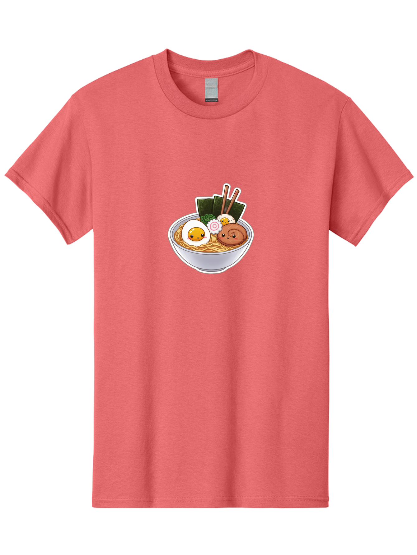 Ramen-5 Men'S Graphic Tee, 100% Cotton, Comfortable Casual Summer Wear, Machine Washable, Ramen Noodles, Cartoon Egg, Boiled Egg, Smiling Egg, Seaweed, Chopsticks, Cartoon Ramen, Japanese Food, Animated Meal, Noodle Soup Bab285 21