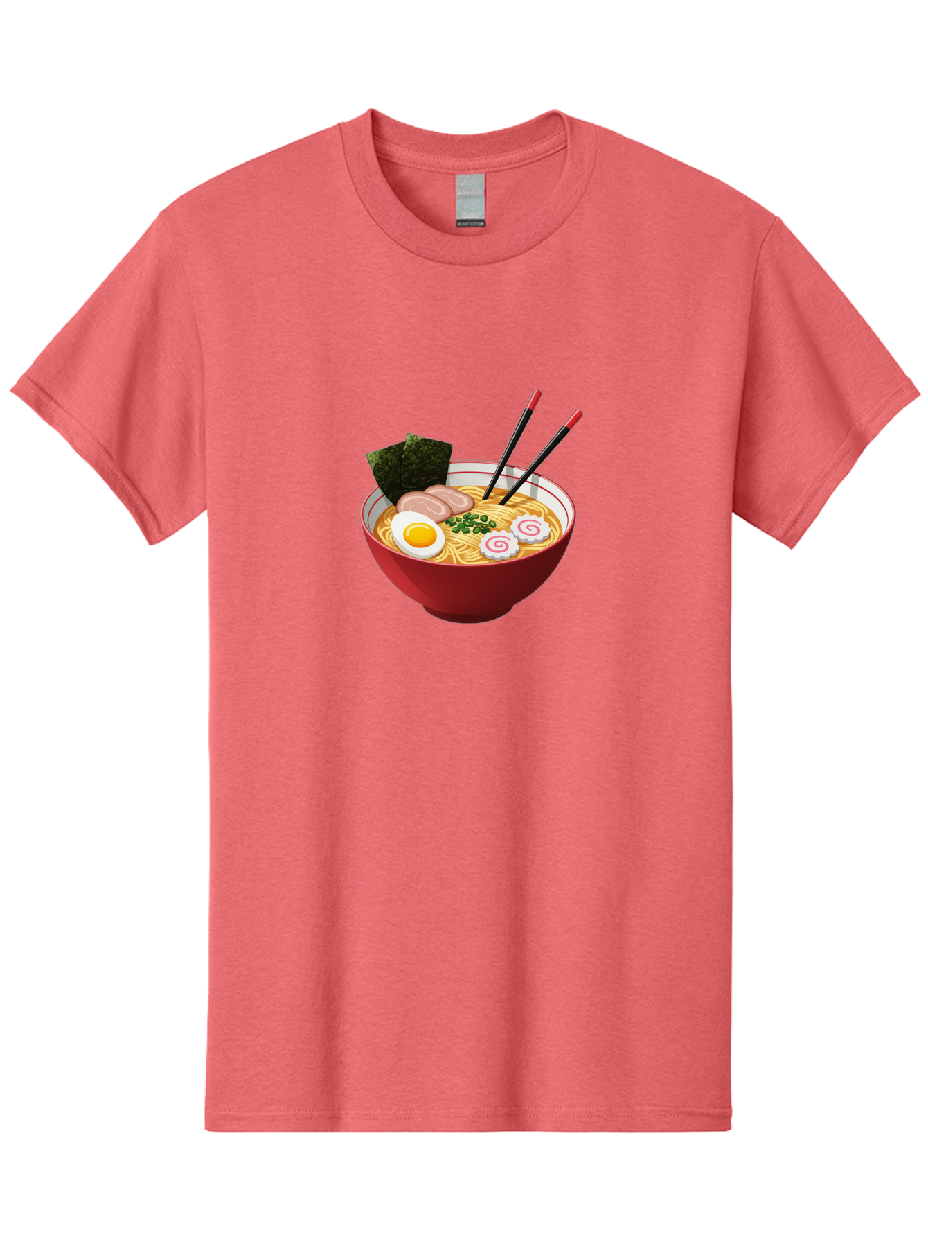 Ramen-6 Men'S Graphic Tee, 100% Cotton, Comfortable Casual Summer Wear, Machine Washable, Steaming Hot Ramen, Japanese Cuisine, Noodle Soup, Boiled Egg, Sliced Pork, Green Onions, Seaweed, Chopsticks, Savory Broth, Comforting Meal, Bab286 7