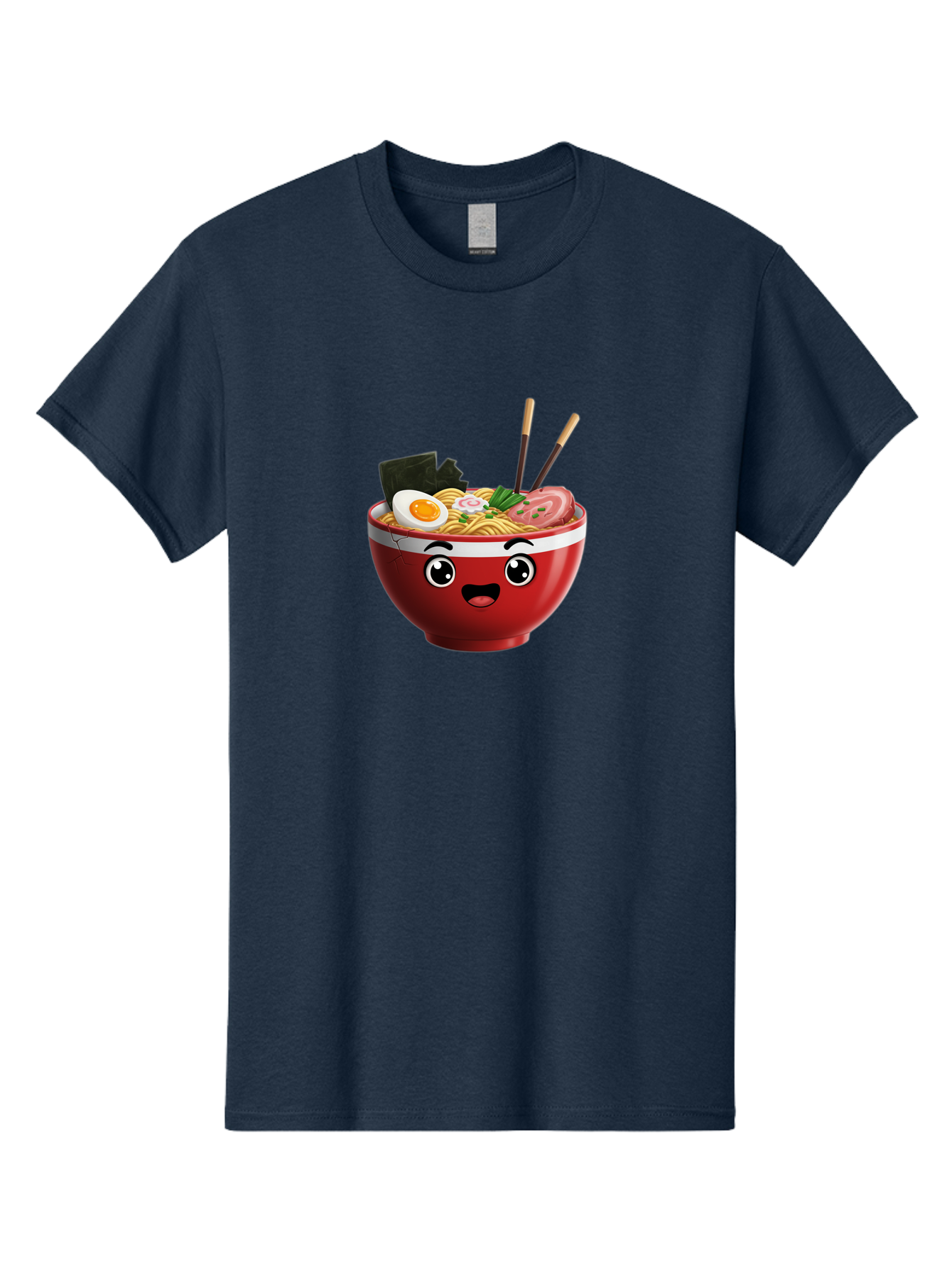 Ramen-Bowl-1 Men'S Graphic Tee, 100% Cotton, Comfortable Casual Summer Wear, Machine Washable, Cartoon Ramen, Steaming Hot Noodles, Sliced Pork, Boiled Egg, Seaweed, Chopsticks, Kawaii Food, Japanese Cuisine, Animated Meal, Fun Illustration, Bab291 15