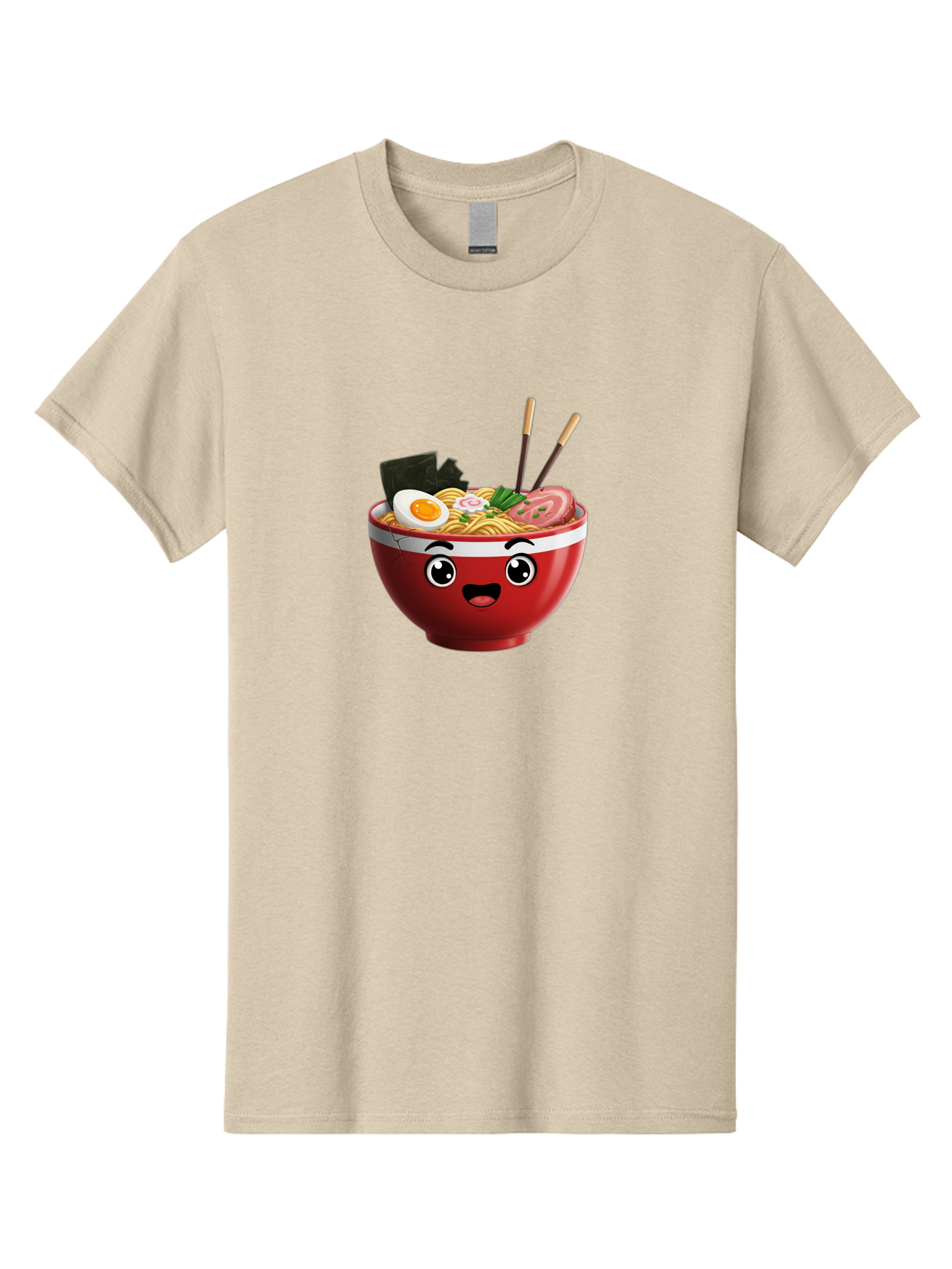 Ramen-Bowl-1 Men'S Graphic Tee, 100% Cotton, Comfortable Casual Summer Wear, Machine Washable, Cartoon Ramen, Steaming Hot Noodles, Sliced Pork, Boiled Egg, Seaweed, Chopsticks, Kawaii Food, Japanese Cuisine, Animated Meal, Fun Illustration, Bab291 13