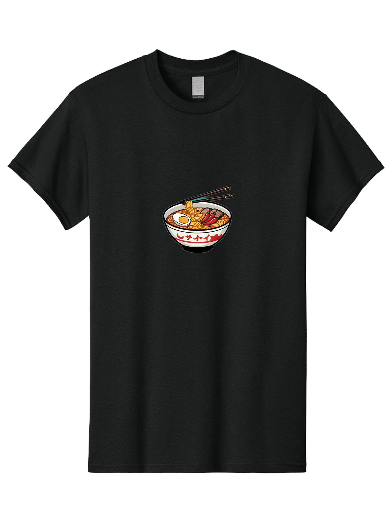 Ramen-Bowl-9 Men'S Graphic Tee, 100% Cotton, Comfortable Casual Summer Wear, Machine Washable, Bowl Of Ramen, Japanese Noodle Soup, Spicy Food, Hot Meal, Savory Dish, Noodle Bowl, Steaming Hot, Egg, Meat, Chili Peppers, Asian Cuisine, Bab299 21