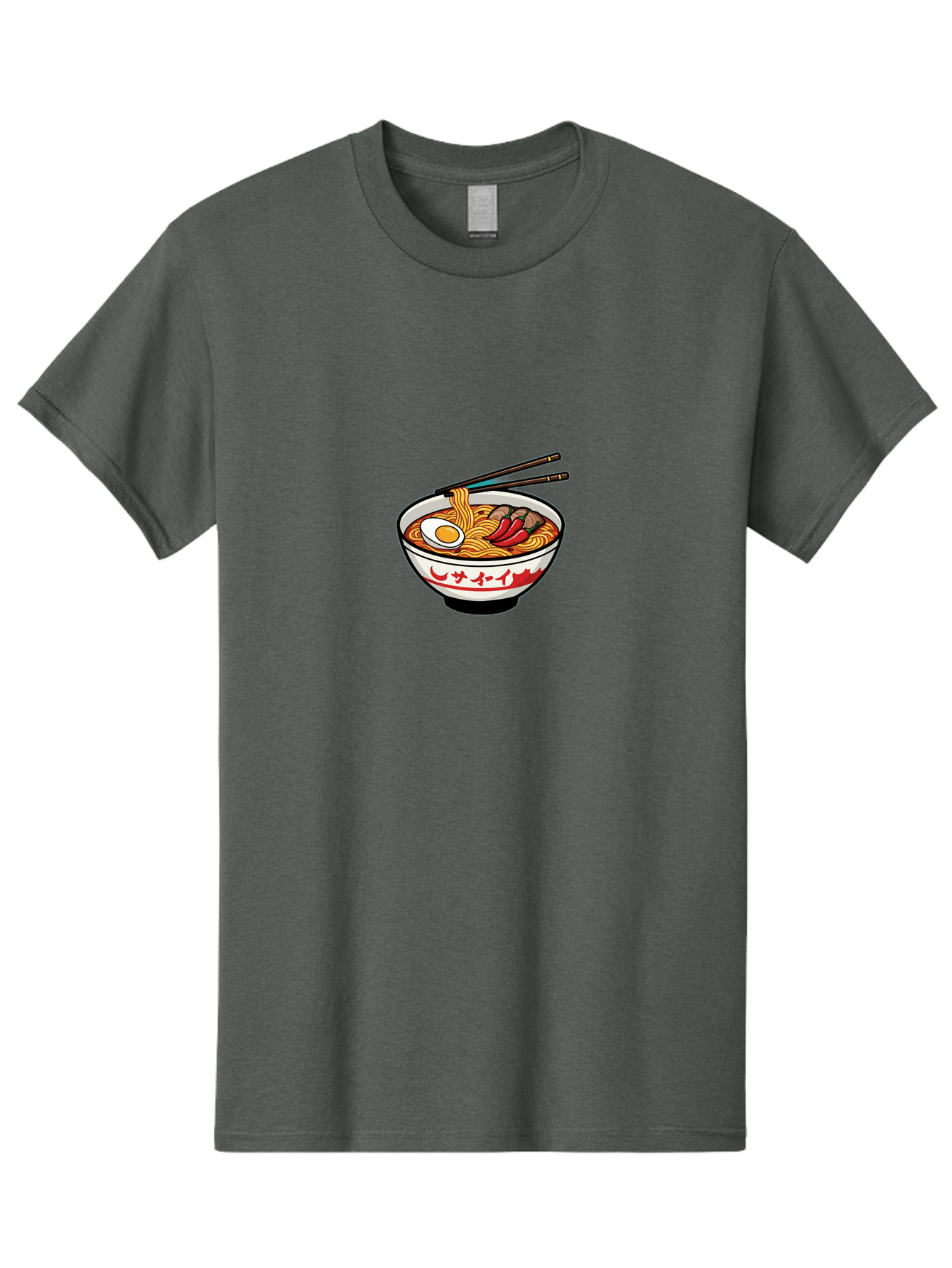 Ramen-Bowl-9 Men'S Graphic Tee, 100% Cotton, Comfortable Casual Summer Wear, Machine Washable, Bowl Of Ramen, Japanese Noodle Soup, Spicy Food, Hot Meal, Savory Dish, Noodle Bowl, Steaming Hot, Egg, Meat, Chili Peppers, Asian Cuisine, Bab299 19