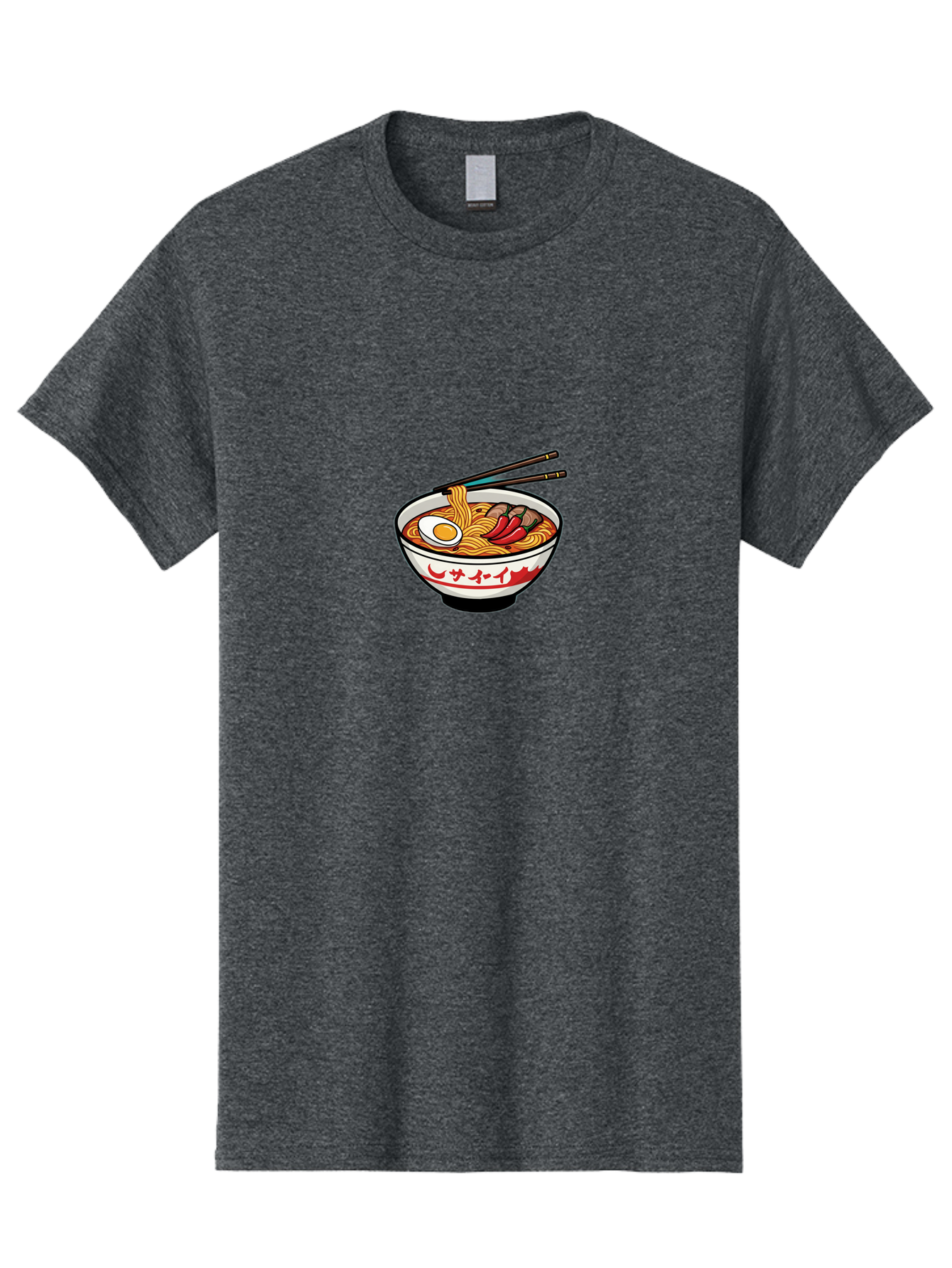 Ramen-Bowl-9 Men'S Graphic Tee, 100% Cotton, Comfortable Casual Summer Wear, Machine Washable, Bowl Of Ramen, Japanese Noodle Soup, Spicy Food, Hot Meal, Savory Dish, Noodle Bowl, Steaming Hot, Egg, Meat, Chili Peppers, Asian Cuisine, Bab299 15