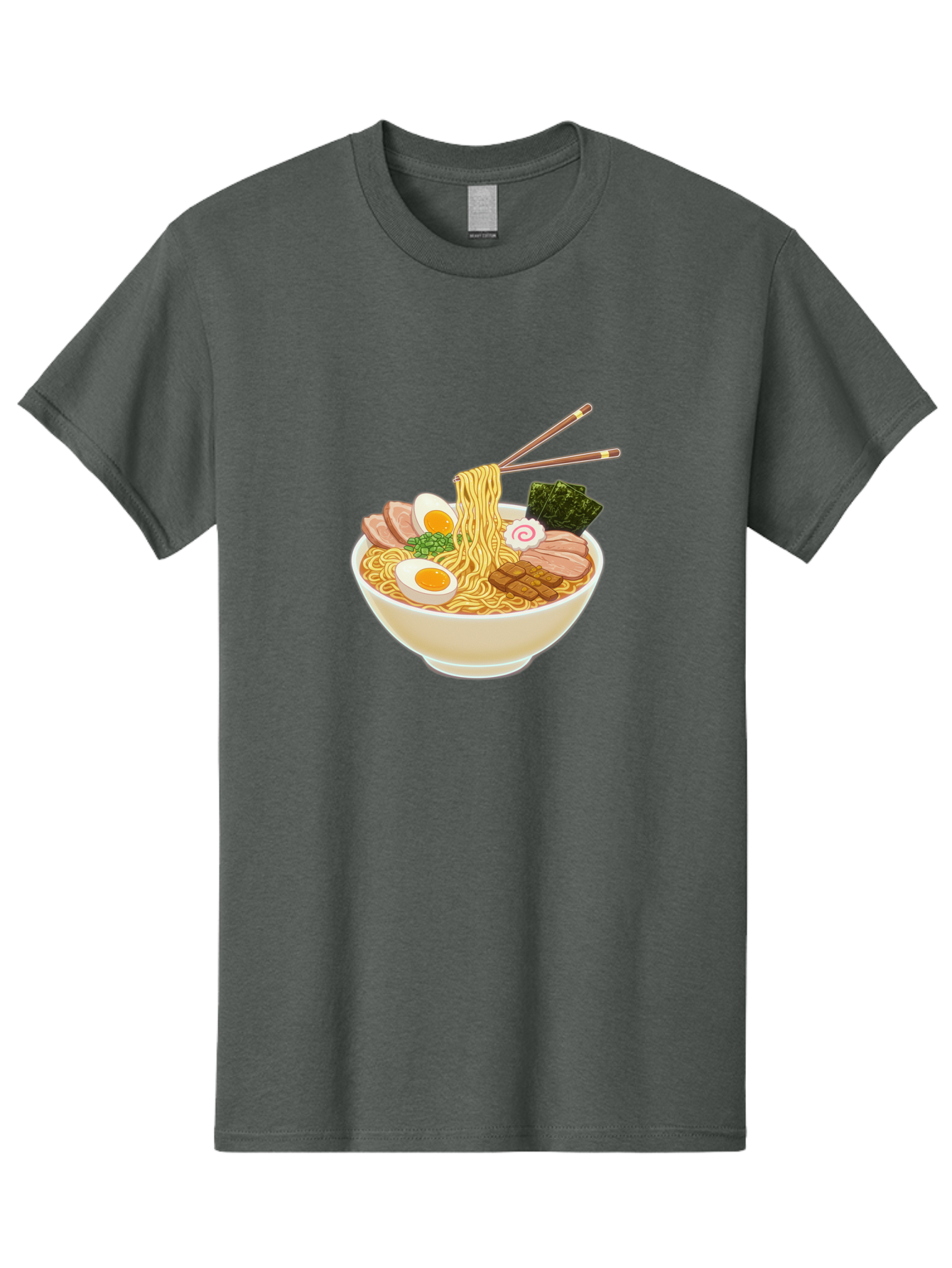 Ramen-Noodle-1 Men'S Graphic Tee, 100% Cotton, Comfortable Casual Summer Wear, Machine Washable, Delicious Ramen, Steaming Hot Noodles, Savory Pork Slices, Boiled Egg, Seaweed, Chopsticks, Japanese Cuisine, Noodle Soup, Comfort Food, Bab302 15
