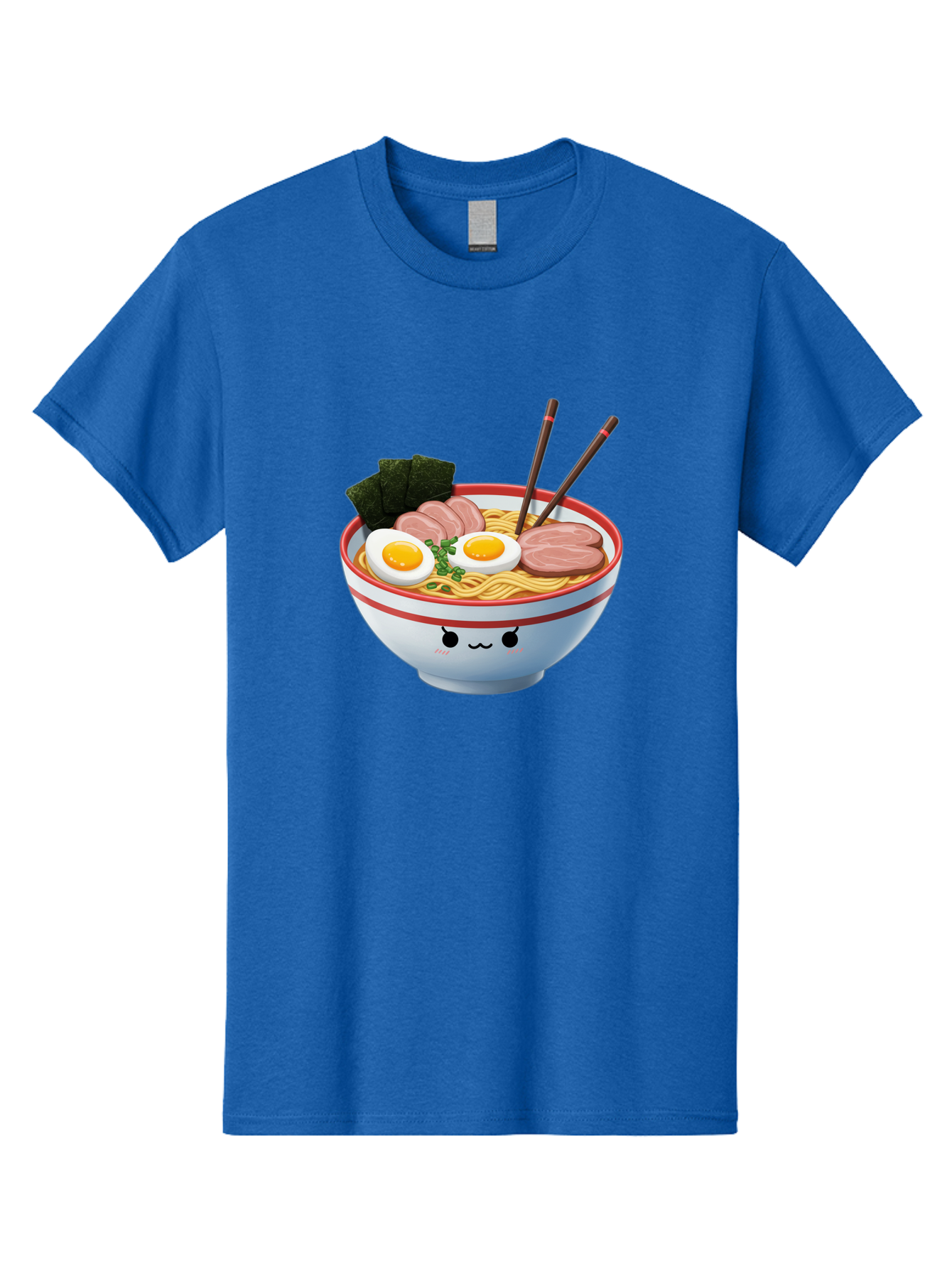Ramen-Noodle-Bowl-1 Men'S Graphic Tee, 100% Cotton, Comfortable Casual Summer Wear, Machine Washable, Steaming Hot Ramen, Japanese Cuisine, Egg And Meat Toppings, Boiled Egg, Sliced Pork, Seaweed, Chopsticks, Kawaii Culture, Noodle Soup, Bab303 19