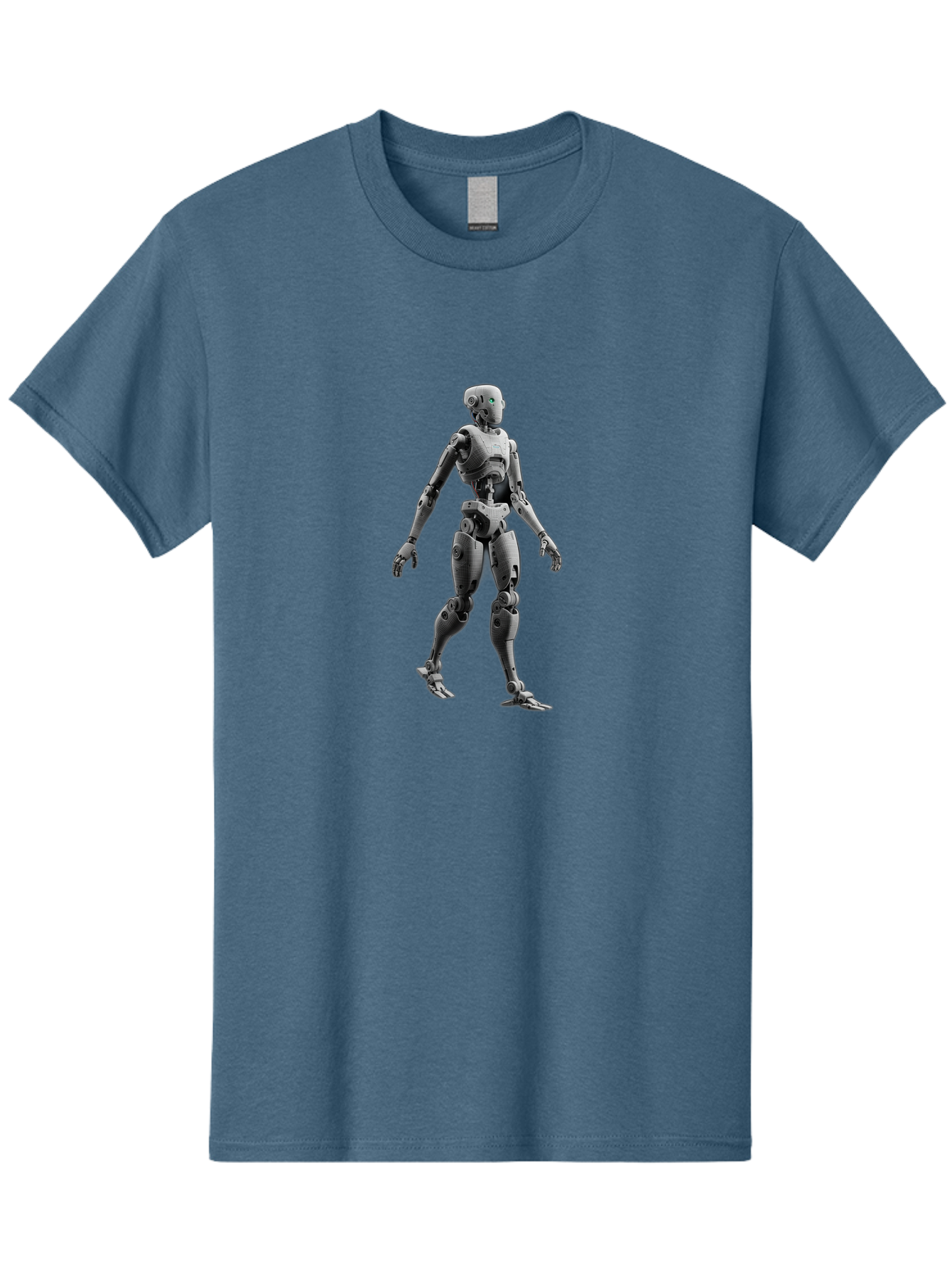 Robot-1 Men'S Graphic Tee, 100% Cotton, Comfortable Casual Summer Wear, Machine Washable, Humanoid Robot, Futuristic Technology, Artificial Intelligence, Robotic Limbs, Metallic Body, Sci-Fi Character, 3D Rendering, Robotic Design, Bab341 27