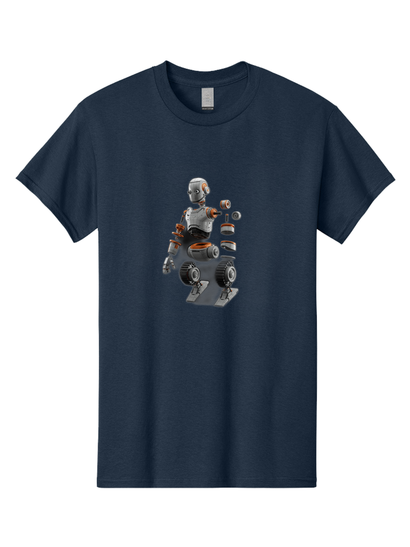 Robot-2 Men'S Graphic Tee, 100% Cotton, Comfortable Casual Summer Wear, Machine Washable, Robot Parts, Disassembled Robot, Robotic Limbs, Mechanical Components, Artificial Intelligence, Robot Design, Futuristic Technology, Robotic Engineering, Bab342 7