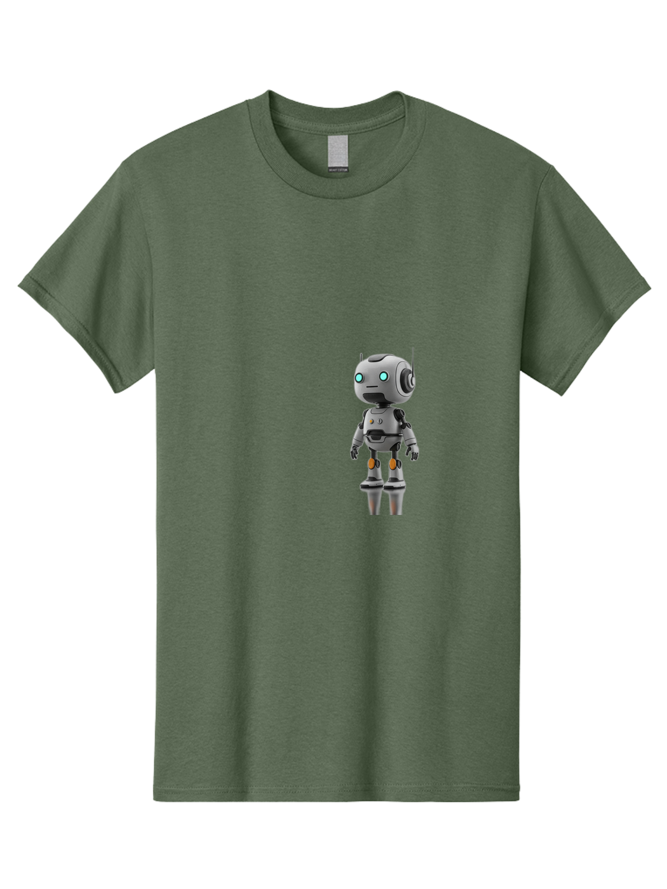 Robot Men'S Graphic Tee, 100% Cotton, Comfortable Casual Summer Wear, Machine Washable, Gray Robot, Artificial Intelligence, Futuristic Design, Robotic Technology, Mechanical Body, Glowing Blue Eyes, Robotic Head, Futuristic Character Bab361 29