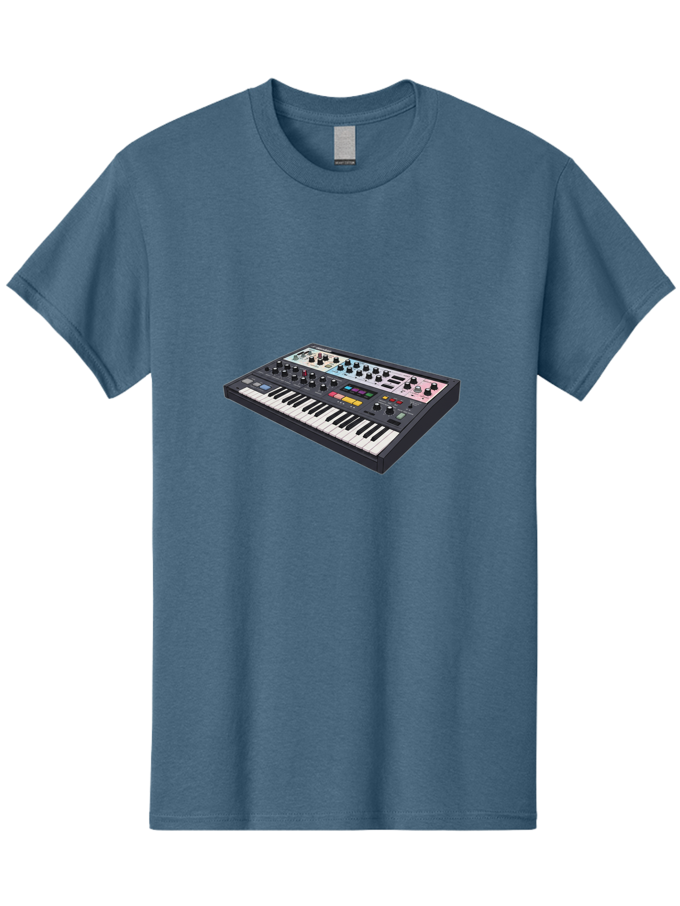 Roland-Jupiter-8 Men'S Graphic Tee, 100% Cotton, Comfortable Casual Summer Wear, Machine Washable, Music Synthesizer, Electronic Keyboard, Midi Controller, Sound Editing, Music Production, Audio Equipment, Musical Instrument, Korg Synthesizer, Bab362 5