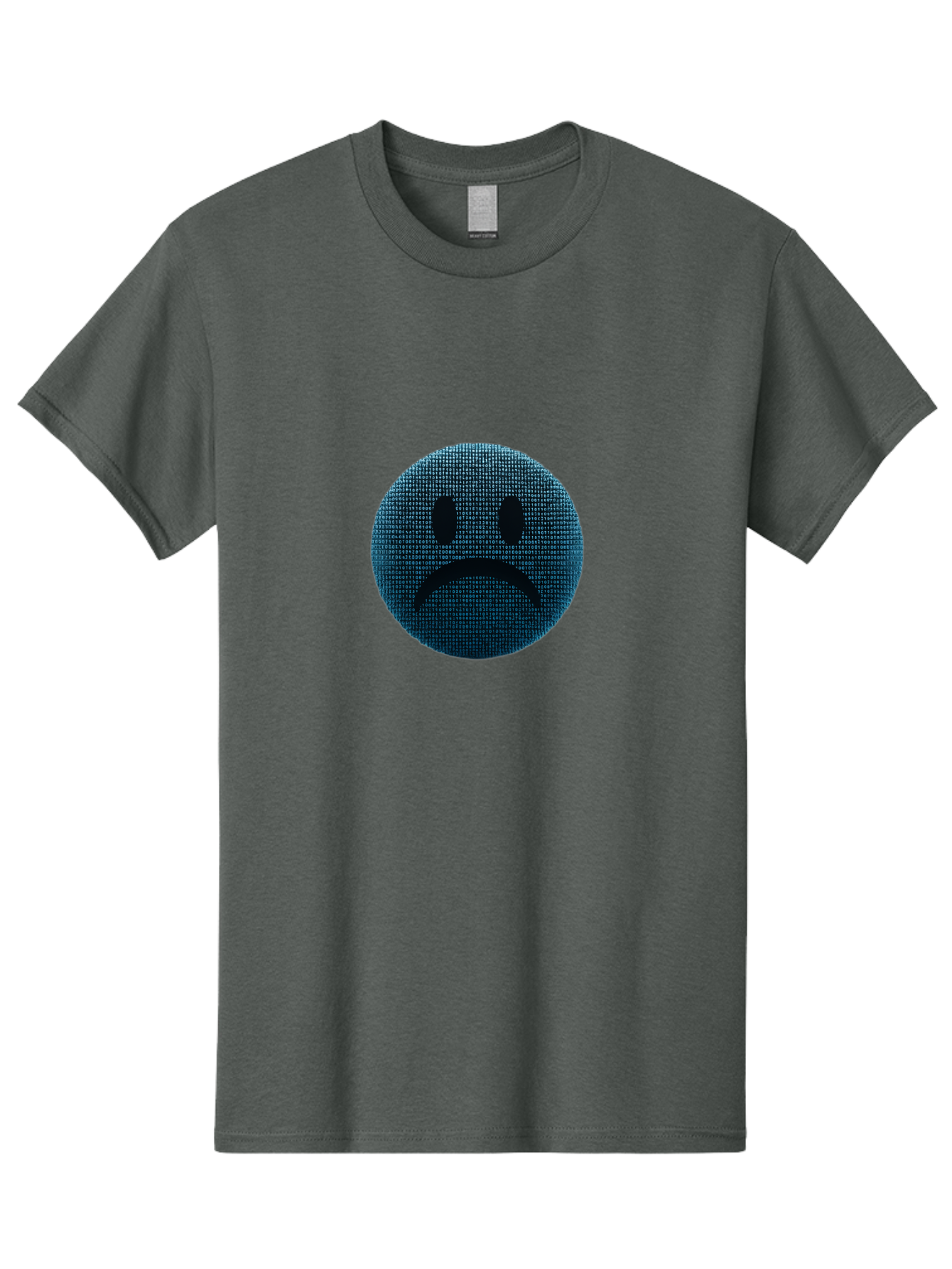 Sad-Face Men'S Graphic Tee, 100% Cotton, Comfortable Casual Summer Wear, Machine Washable, Sad Face Emoticon, Unhappy Expression, Displeased Emotion, Negative Sentiment, Frowning Face, Upset Feeling, Distressed Mood Bab372 17