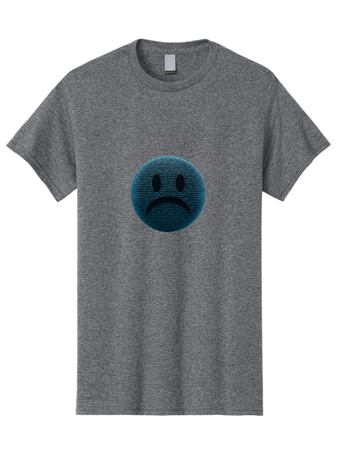 Sad-Face Men'S Graphic Tee, 100% Cotton, Comfortable Casual Summer Wear, Machine Washable, Sad Face Emoticon, Unhappy Expression, Displeased Emotion, Negative Sentiment, Frowning Face, Upset Feeling, Distressed Mood Bab372 23