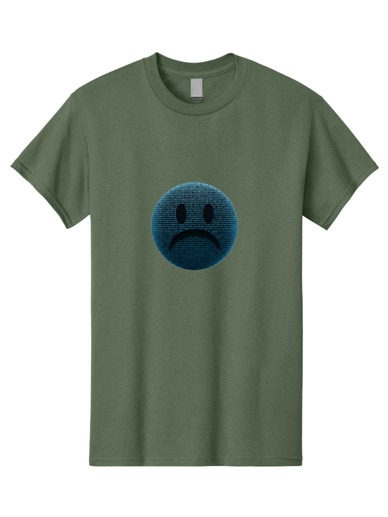 Sad-Face Men'S Graphic Tee, 100% Cotton, Comfortable Casual Summer Wear, Machine Washable, Sad Face Emoticon, Unhappy Expression, Displeased Emotion, Negative Sentiment, Frowning Face, Upset Feeling, Distressed Mood Bab372 15