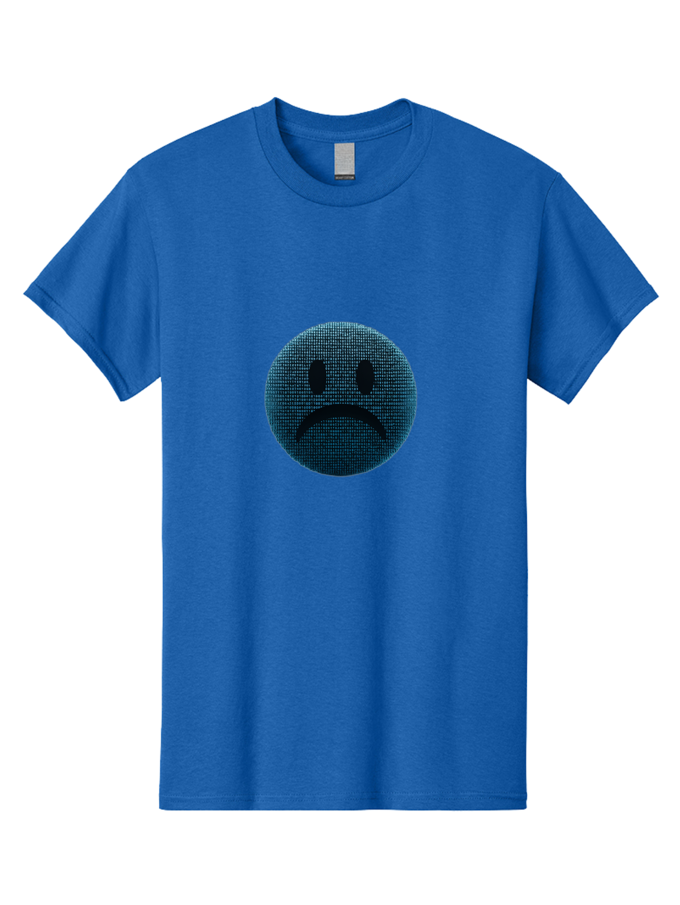 Sad-Face Men'S Graphic Tee, 100% Cotton, Comfortable Casual Summer Wear, Machine Washable, Sad Face Emoticon, Unhappy Expression, Displeased Emotion, Negative Sentiment, Frowning Face, Upset Feeling, Distressed Mood Bab372 7