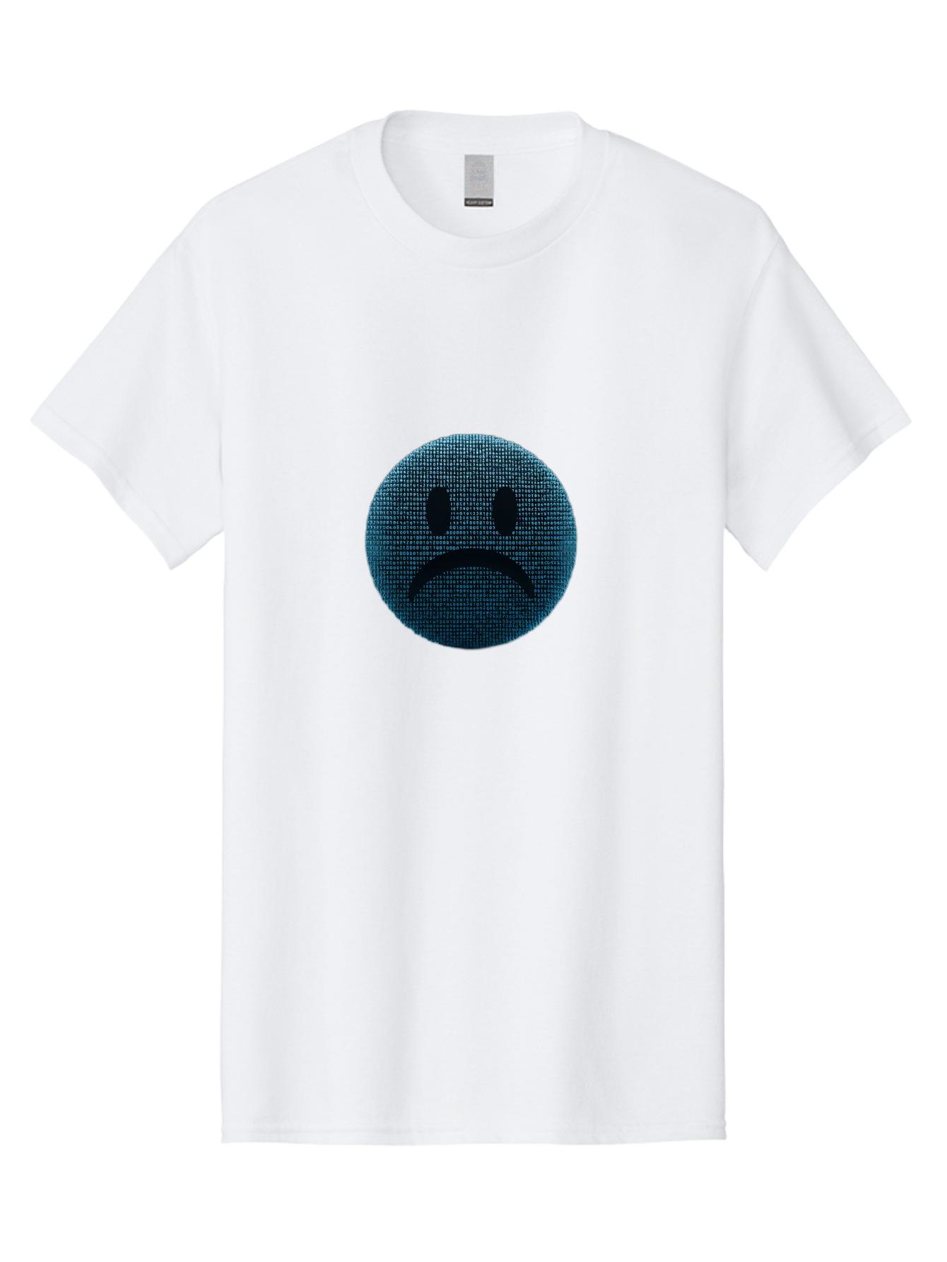 Sad-Face Men'S Graphic Tee, 100% Cotton, Comfortable Casual Summer Wear, Machine Washable, Sad Face Emoticon, Unhappy Expression, Displeased Emotion, Negative Sentiment, Frowning Face, Upset Feeling, Distressed Mood Bab372 21