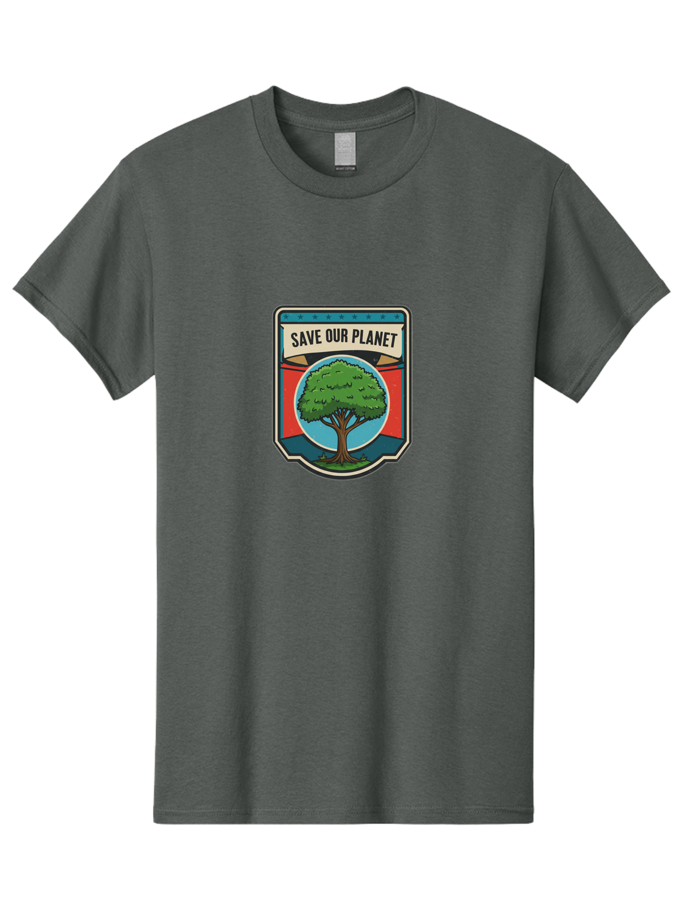 Save-Our-Planet-1 Men'S Graphic Tee, 100% Cotton, Comfortable Casual Summer Wear, Machine Washable, Eco-Friendly Logo, Tree Conservation, Environmental Protection, Green Initiative, Save The Planet, Eco Activism, Earth Day Symbol Bab377 23