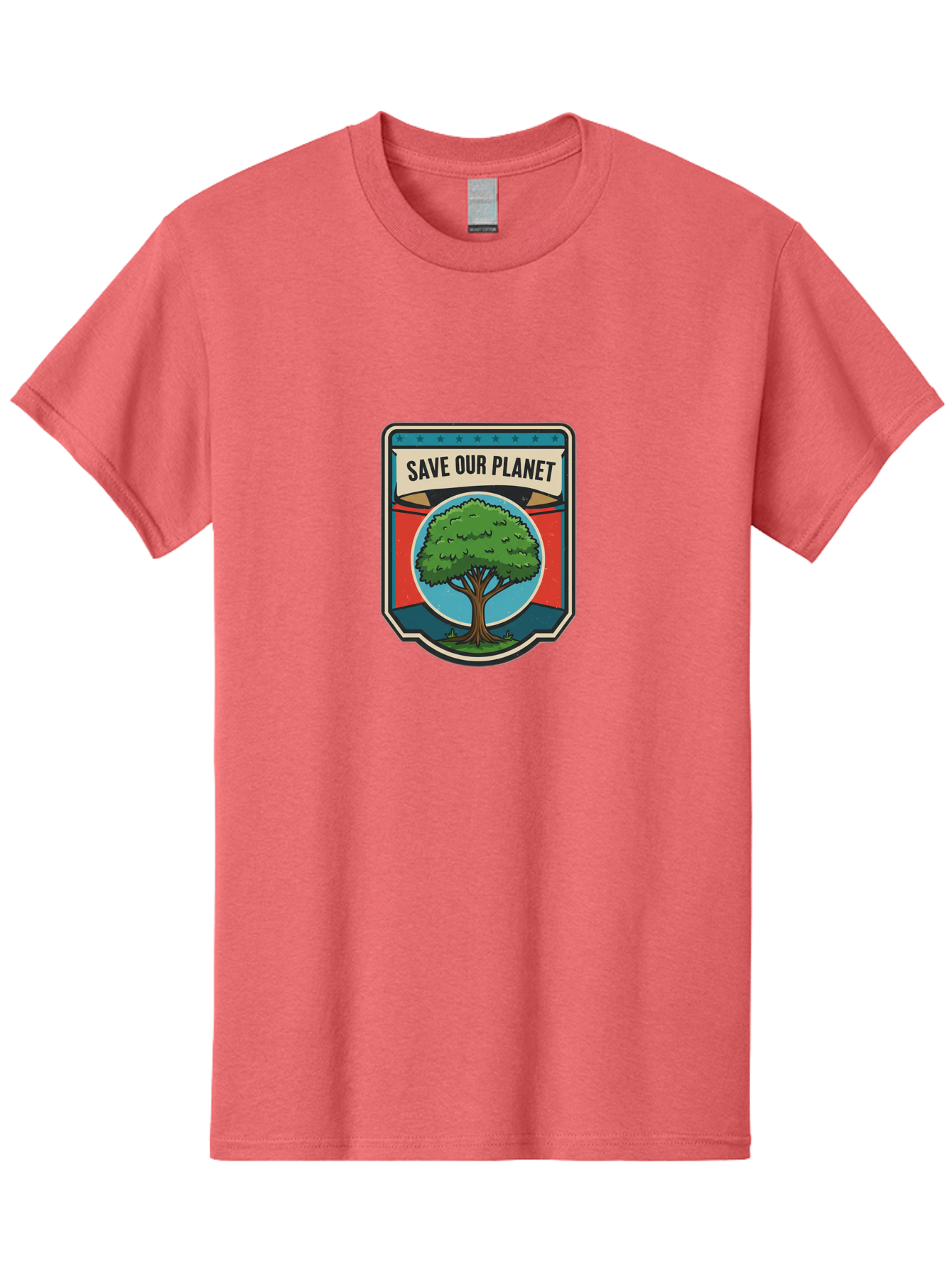 Save-Our-Planet-1 Men'S Graphic Tee, 100% Cotton, Comfortable Casual Summer Wear, Machine Washable, Eco-Friendly Logo, Tree Conservation, Environmental Protection, Green Initiative, Save The Planet, Eco Activism, Earth Day Symbol Bab377 21