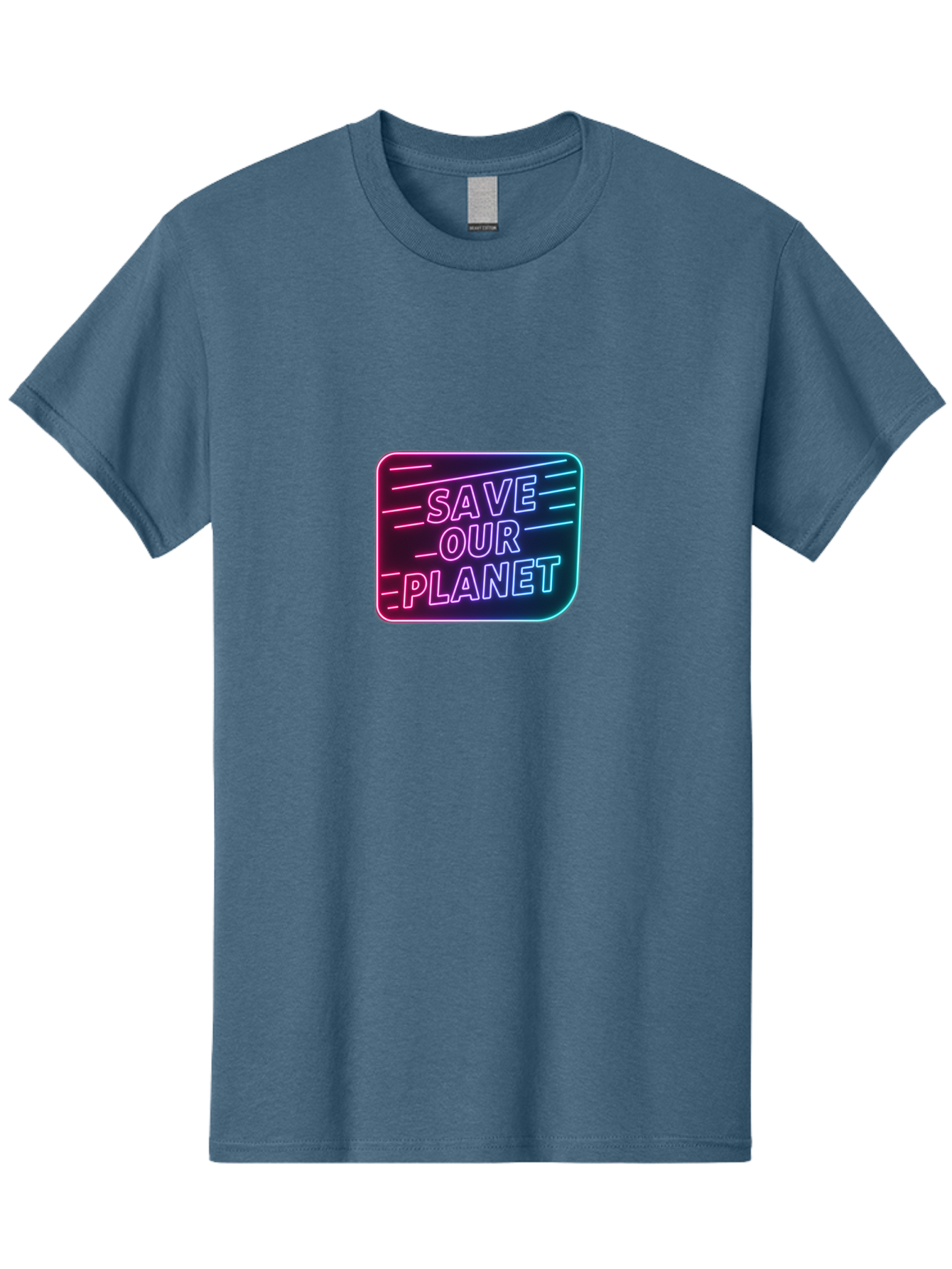 Save-Our-Planet-3 Men'S Graphic Tee, 100% Cotton, Comfortable Casual Summer Wear, Machine Washable, Neon Sign, Save Our Planet, Environmental Awareness, Eco-Friendly Message, Sustainability, Conservation, Activism, Social Impact, Neon Lights Bab379 23