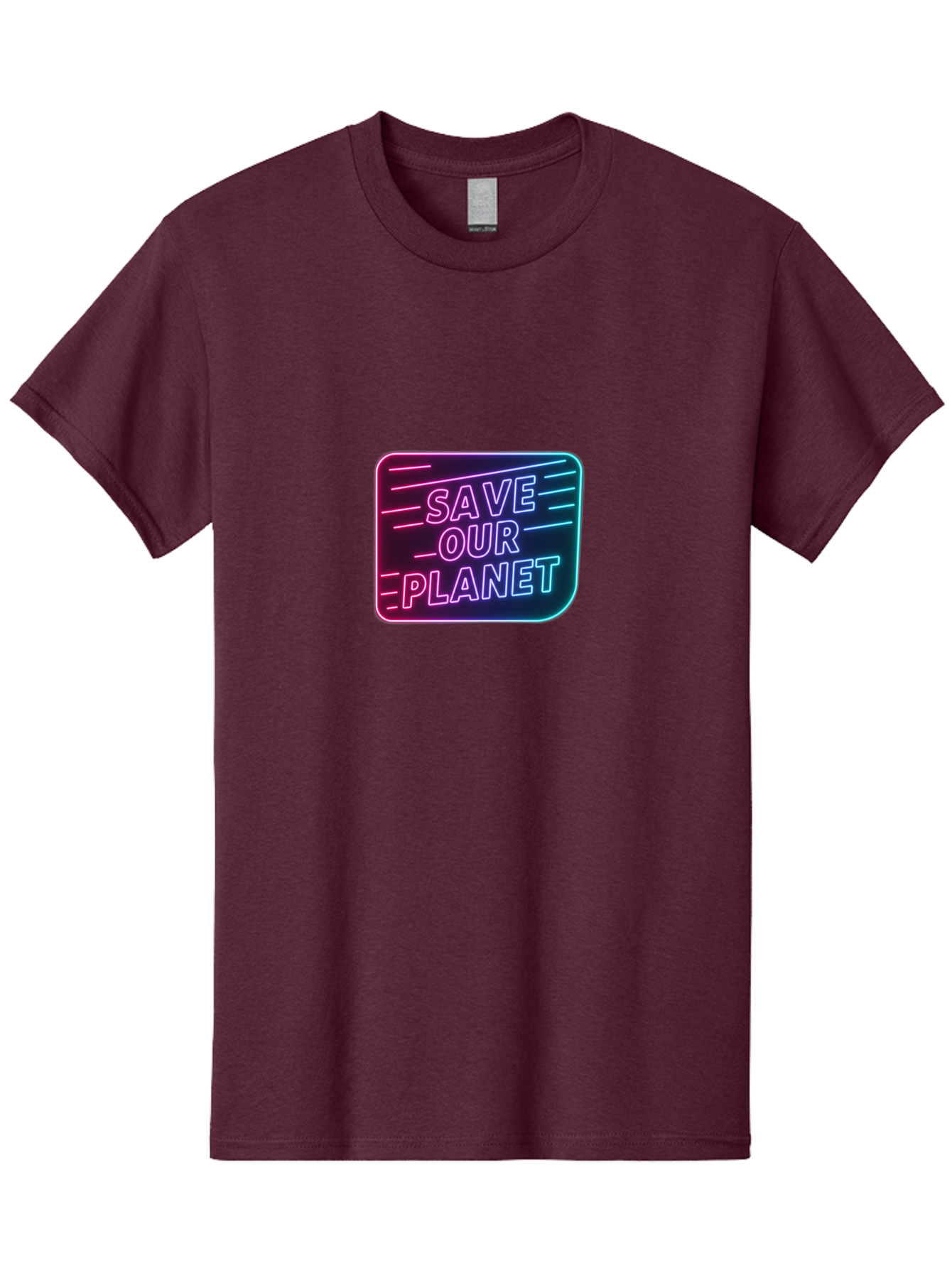 Save-Our-Planet-3 Men'S Graphic Tee, 100% Cotton, Comfortable Casual Summer Wear, Machine Washable, Neon Sign, Save Our Planet, Environmental Awareness, Eco-Friendly Message, Sustainability, Conservation, Activism, Social Impact, Neon Lights Bab379 21