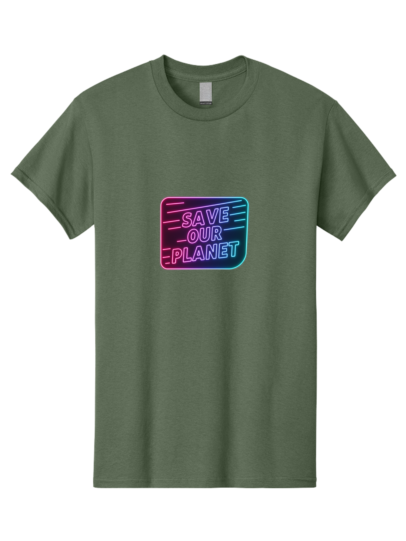 Save-Our-Planet-3 Men'S Graphic Tee, 100% Cotton, Comfortable Casual Summer Wear, Machine Washable, Neon Sign, Save Our Planet, Environmental Awareness, Eco-Friendly Message, Sustainability, Conservation, Activism, Social Impact, Neon Lights Bab379 27